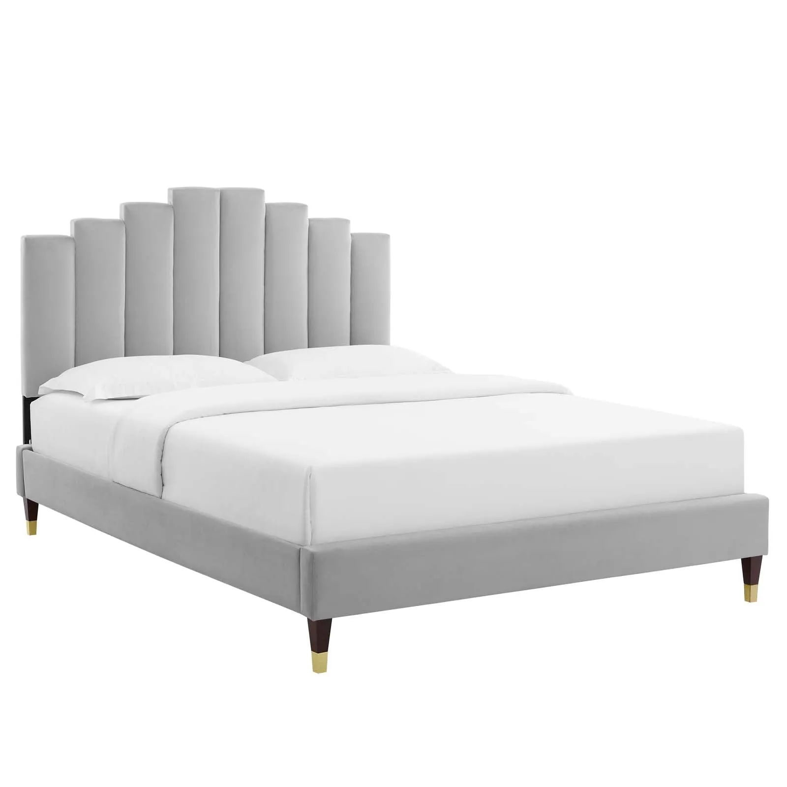 Elise  Performance Velvet Platform Bed