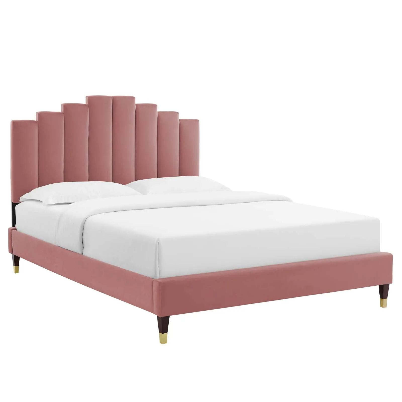 Elise  Performance Velvet Platform Bed