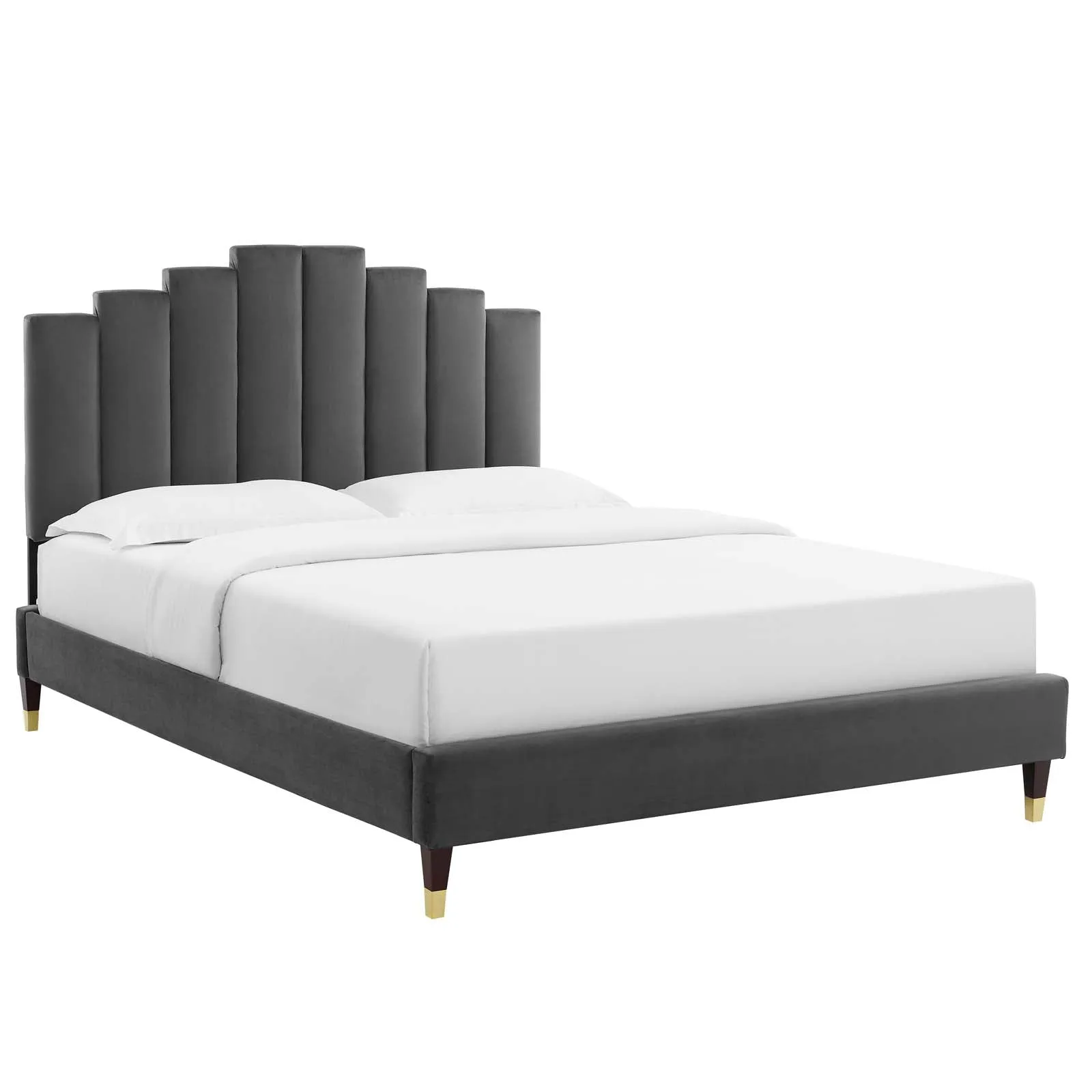 Elise  Performance Velvet Platform Bed