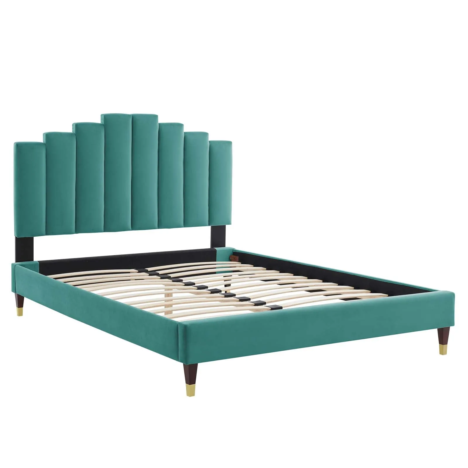 Elise  Performance Velvet Platform Bed