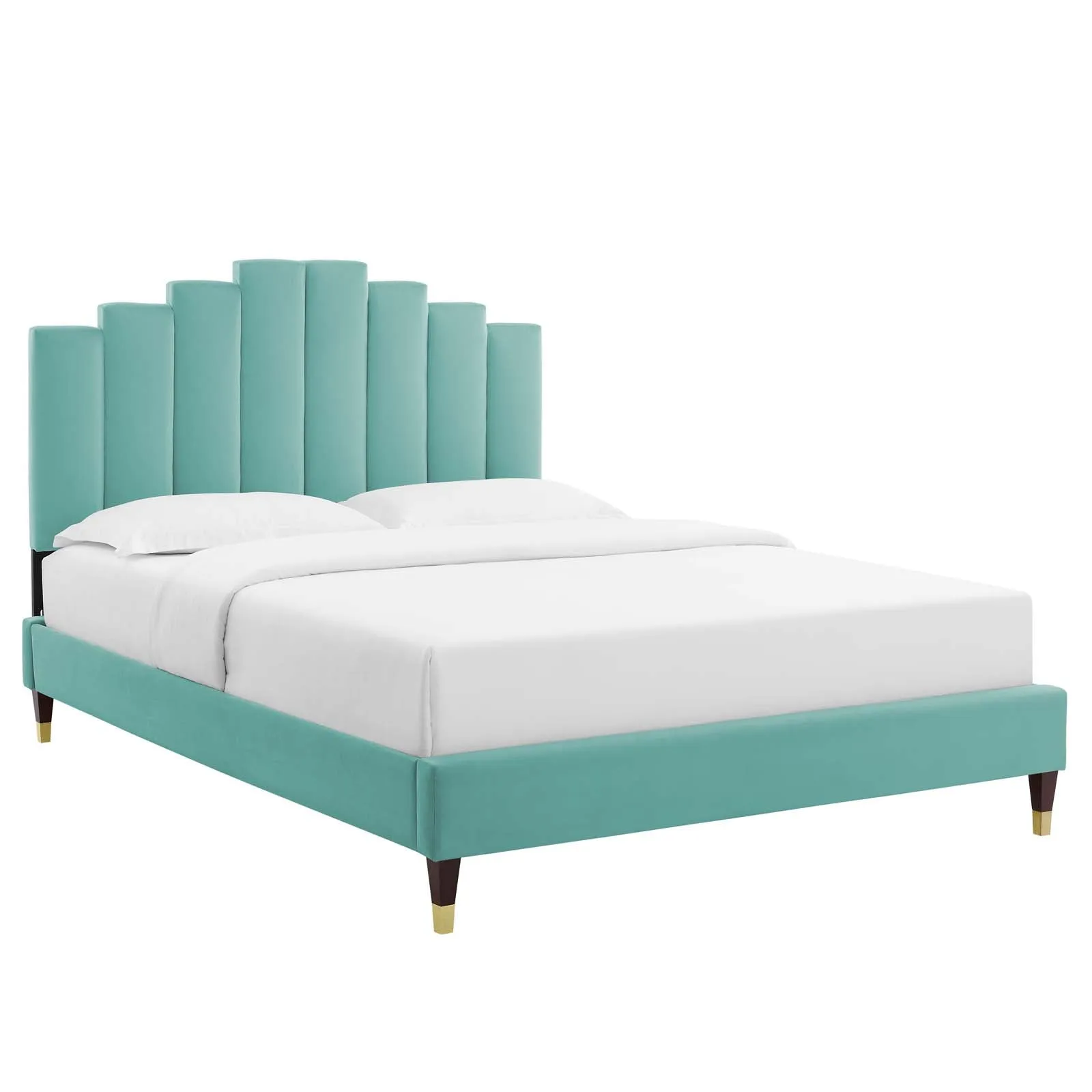 Elise  Performance Velvet Platform Bed