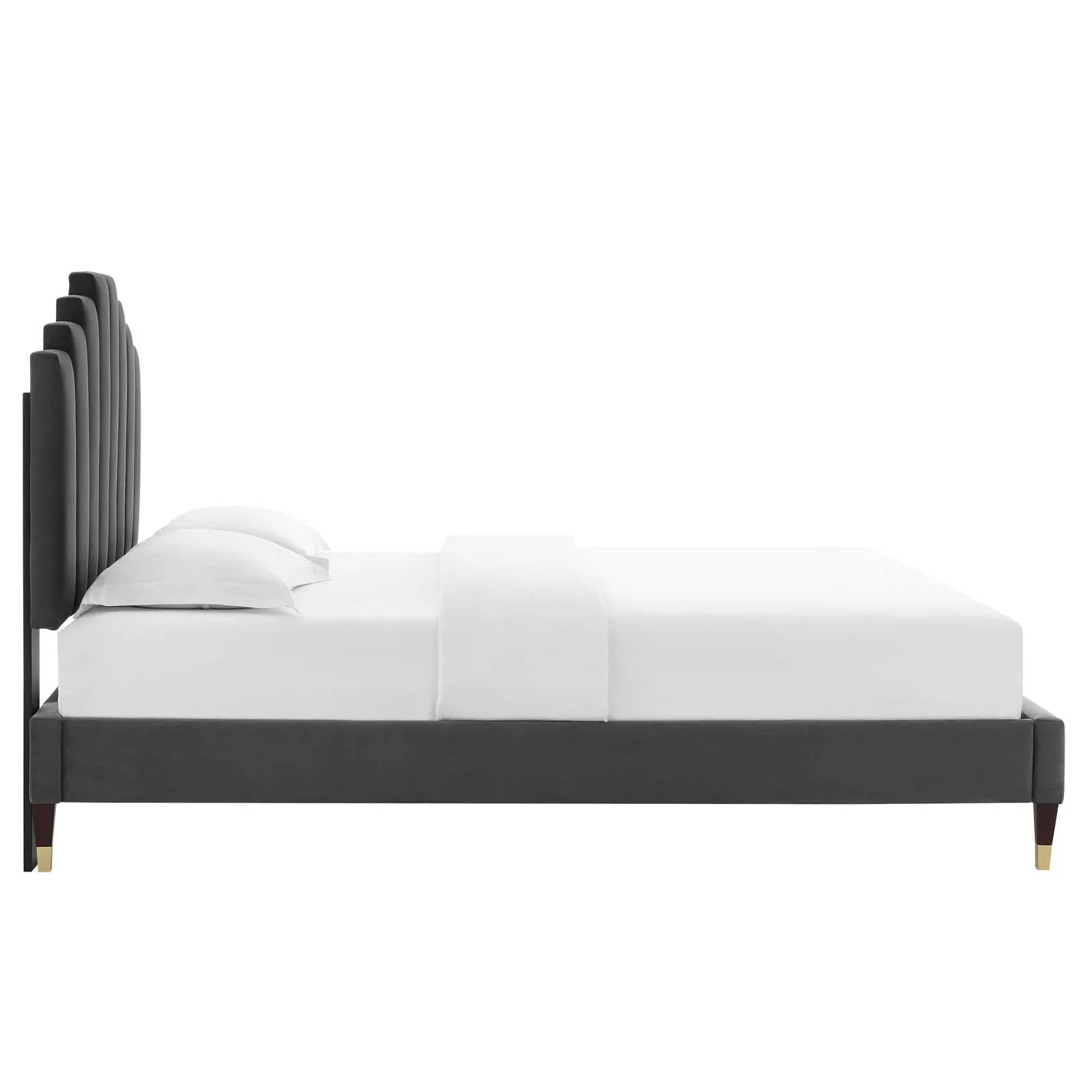 Elise  Performance Velvet Platform Bed