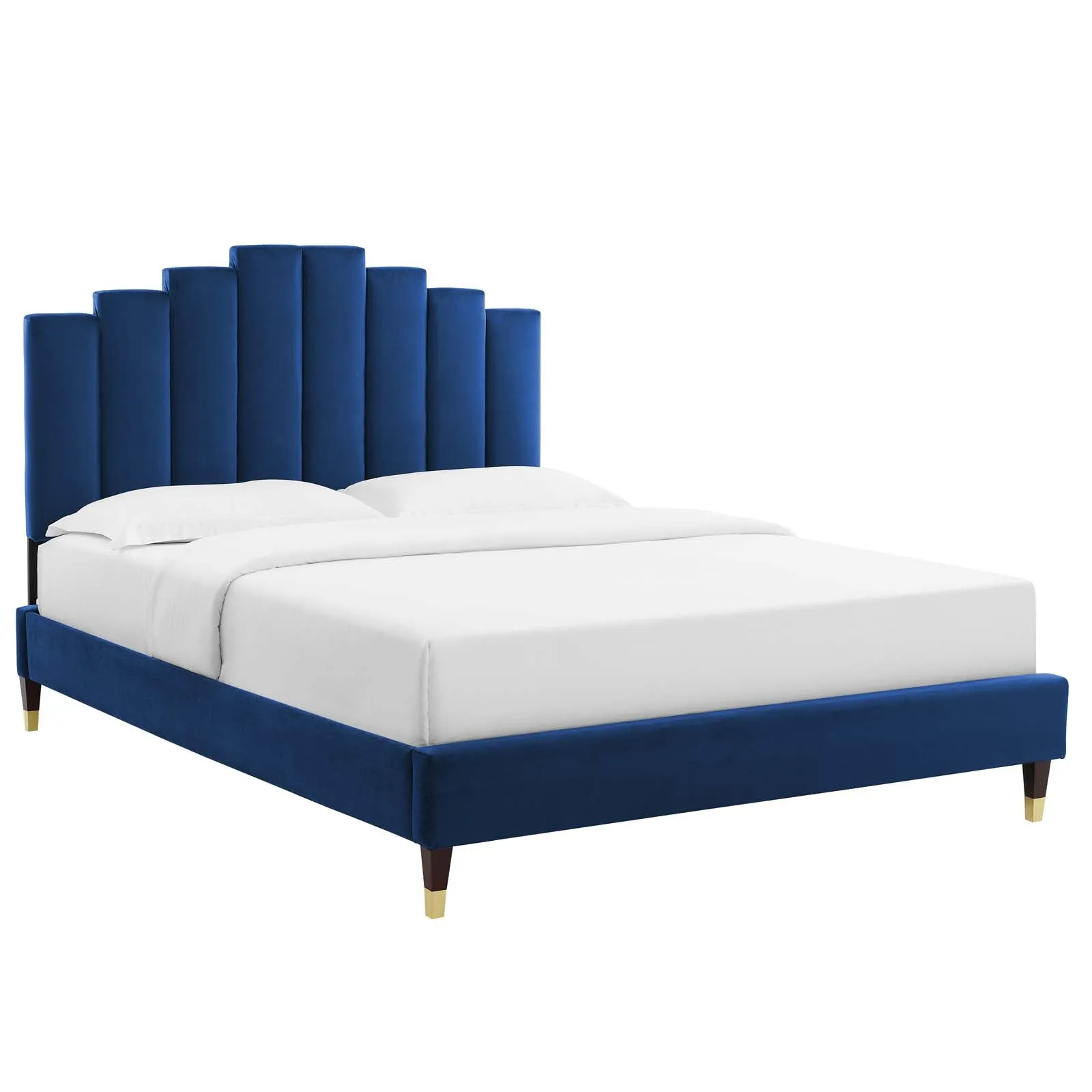 Elise  Performance Velvet Platform Bed