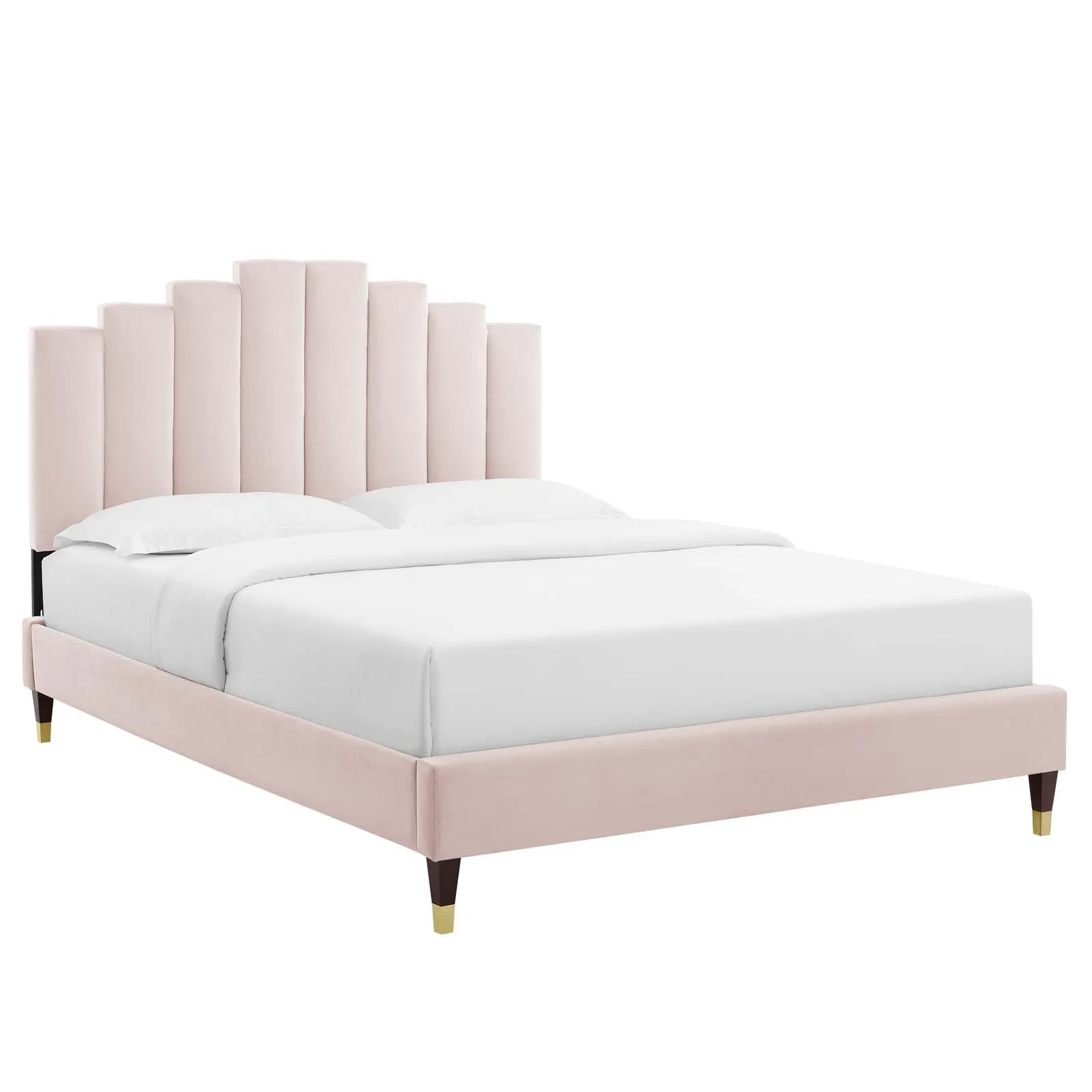 Elise  Performance Velvet Platform Bed