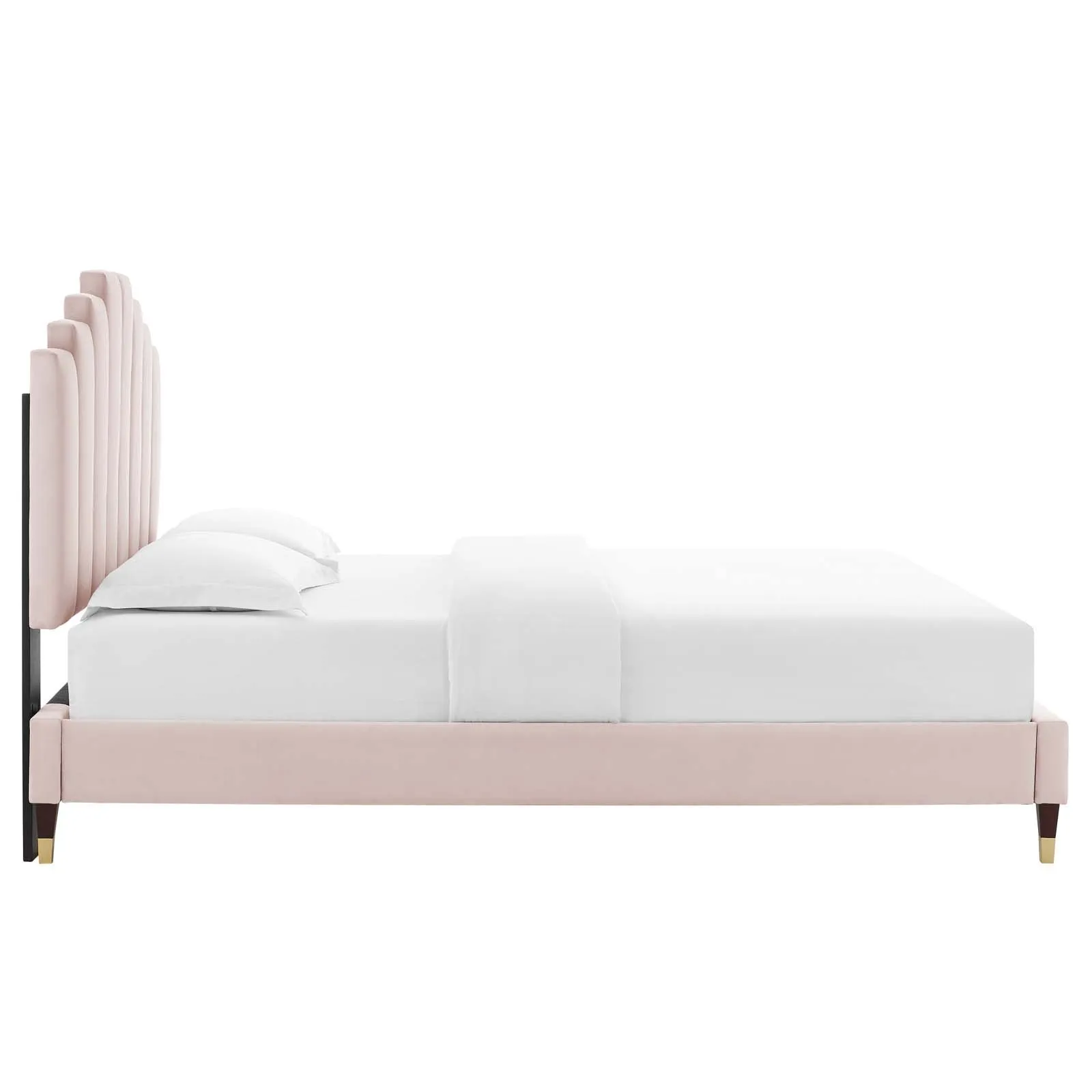 Elise  Performance Velvet Platform Bed