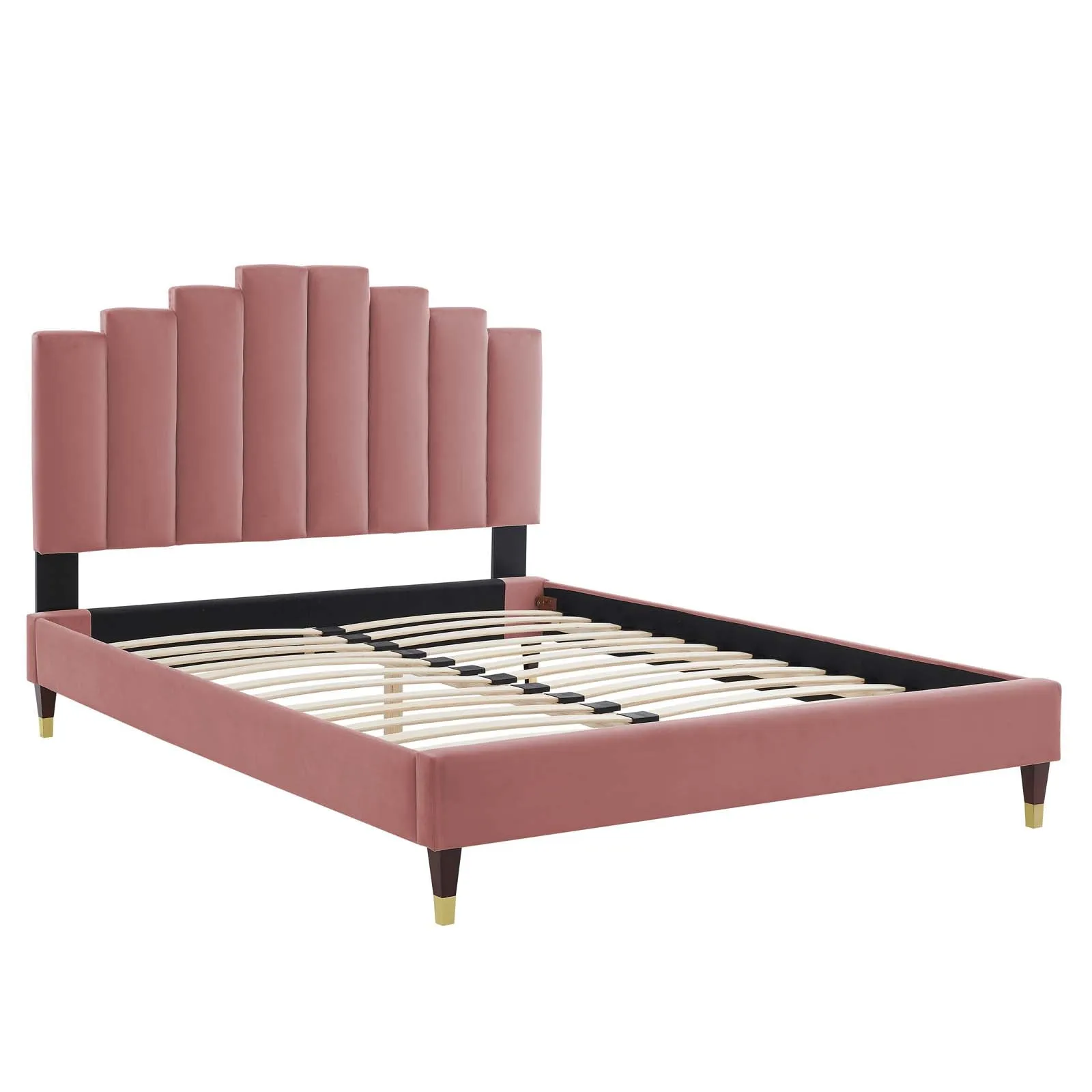 Elise  Performance Velvet Platform Bed