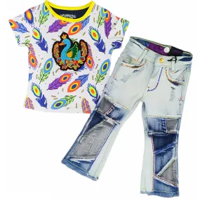 Elite Denim Set Girls Queen 4048