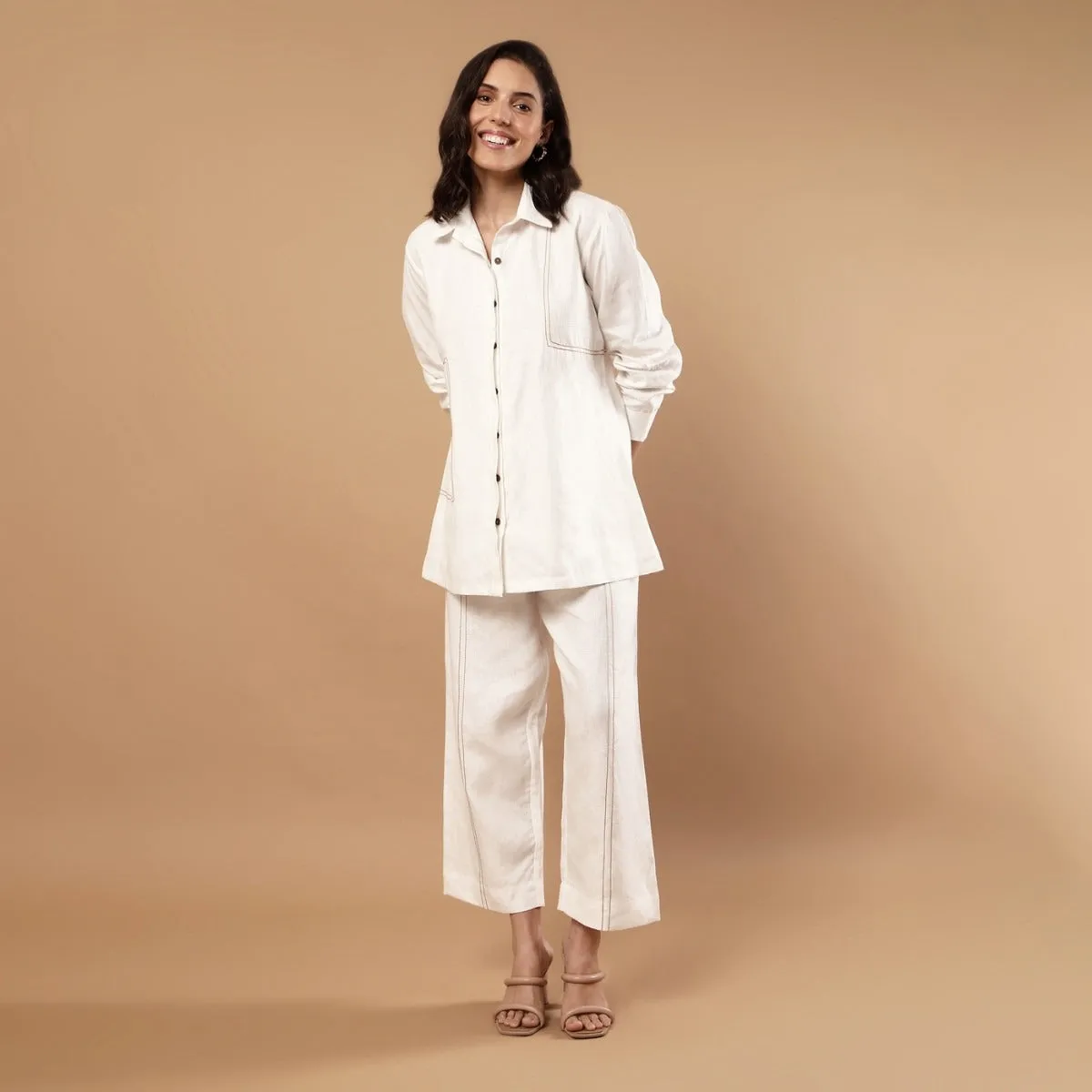 Ember - Hemp Co-ord Set - White