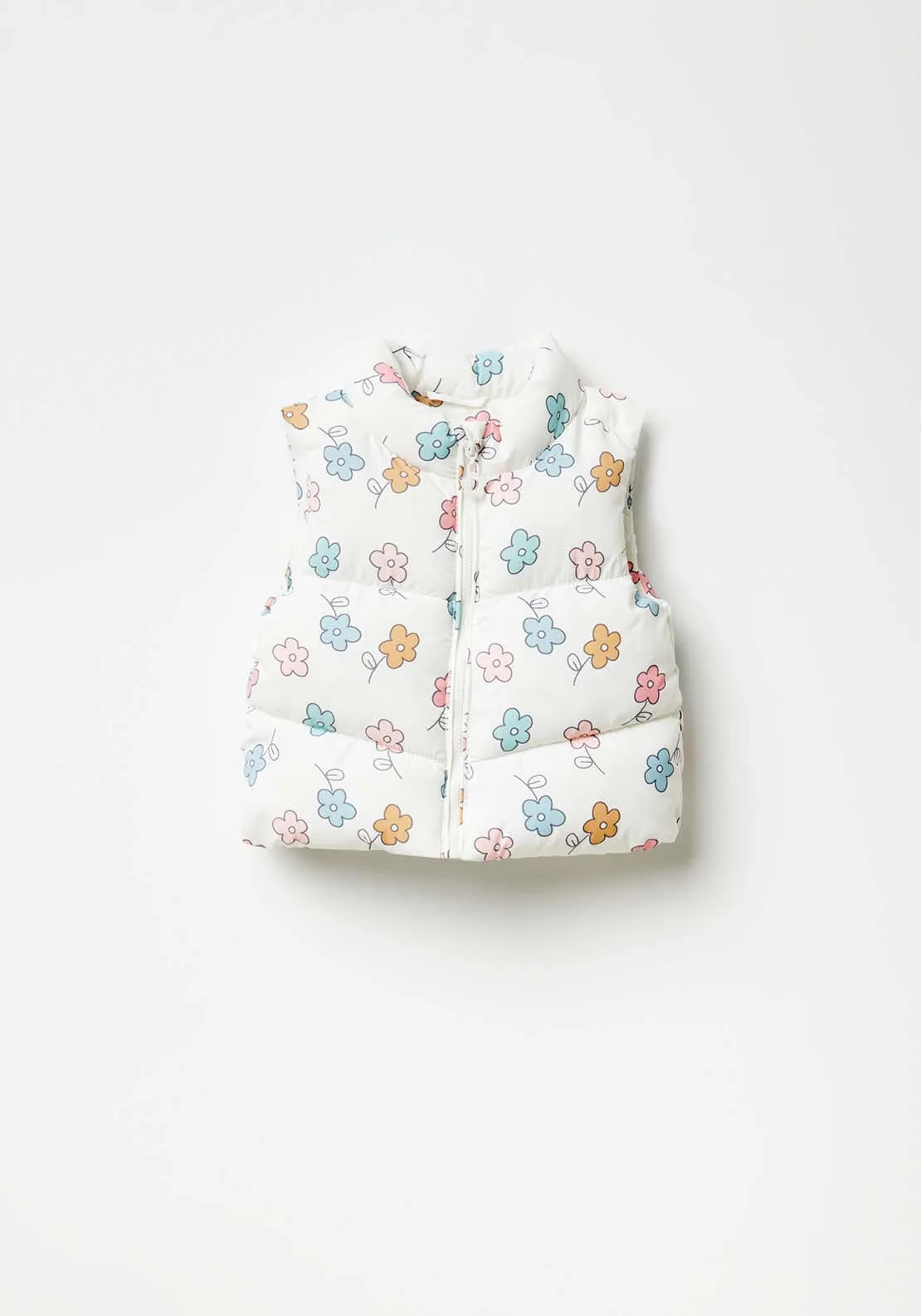 Floral gilet - Ecru