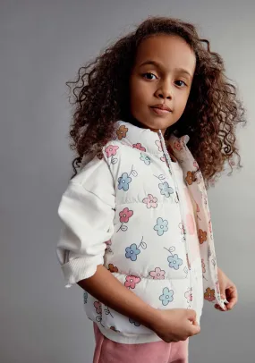 Floral gilet - Ecru