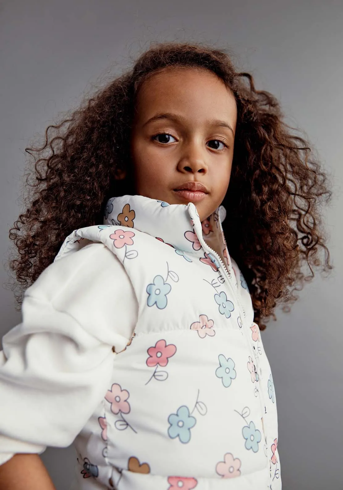 Floral gilet - Ecru