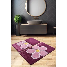 Flower - Purple  Bath Mat