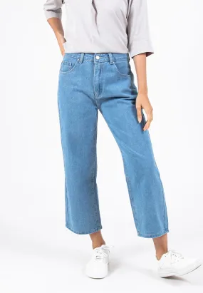Forest Ladies High Rise Jeans Denim Cropped Pants | Seluar Jeans Perempuan - 810486
