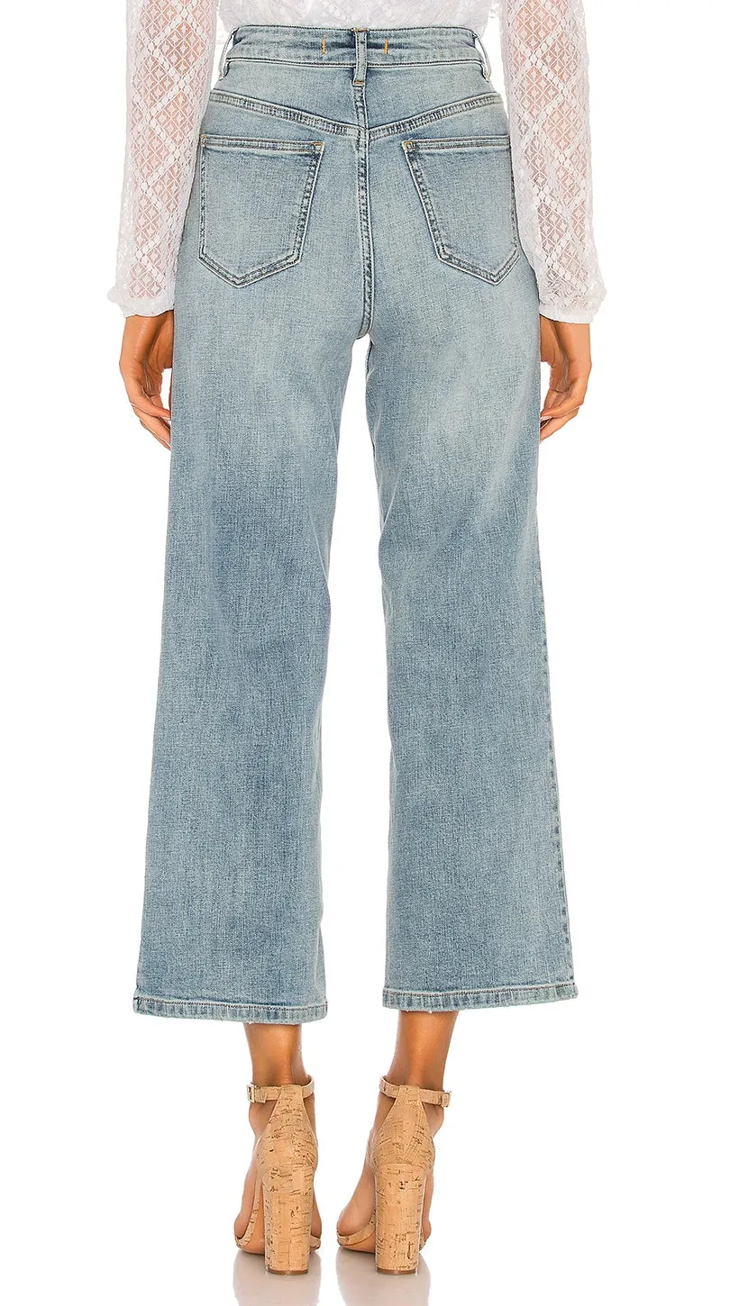 Free People Wales Wide Leg Jean Blue