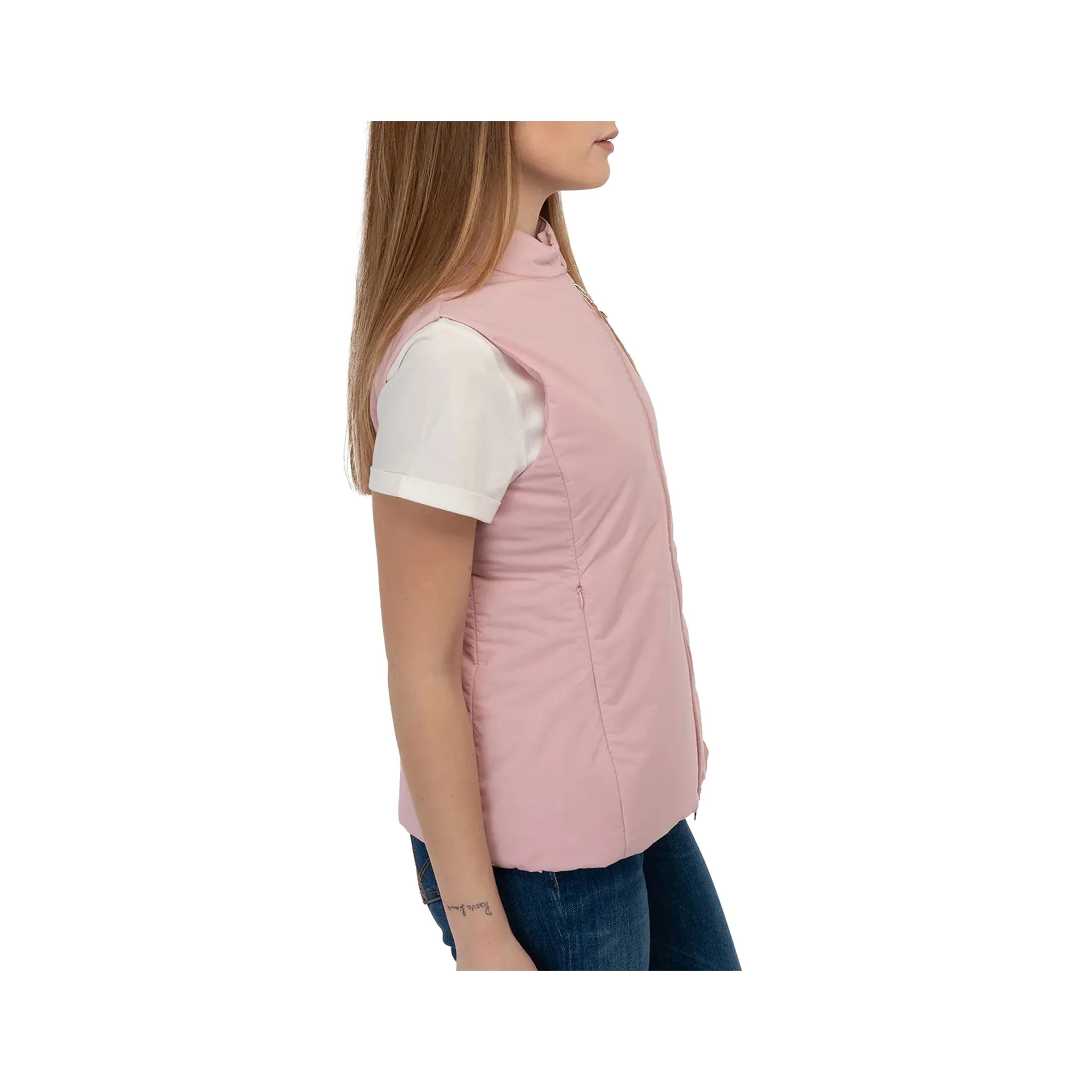 Gilet Donna con collo con due bottoni