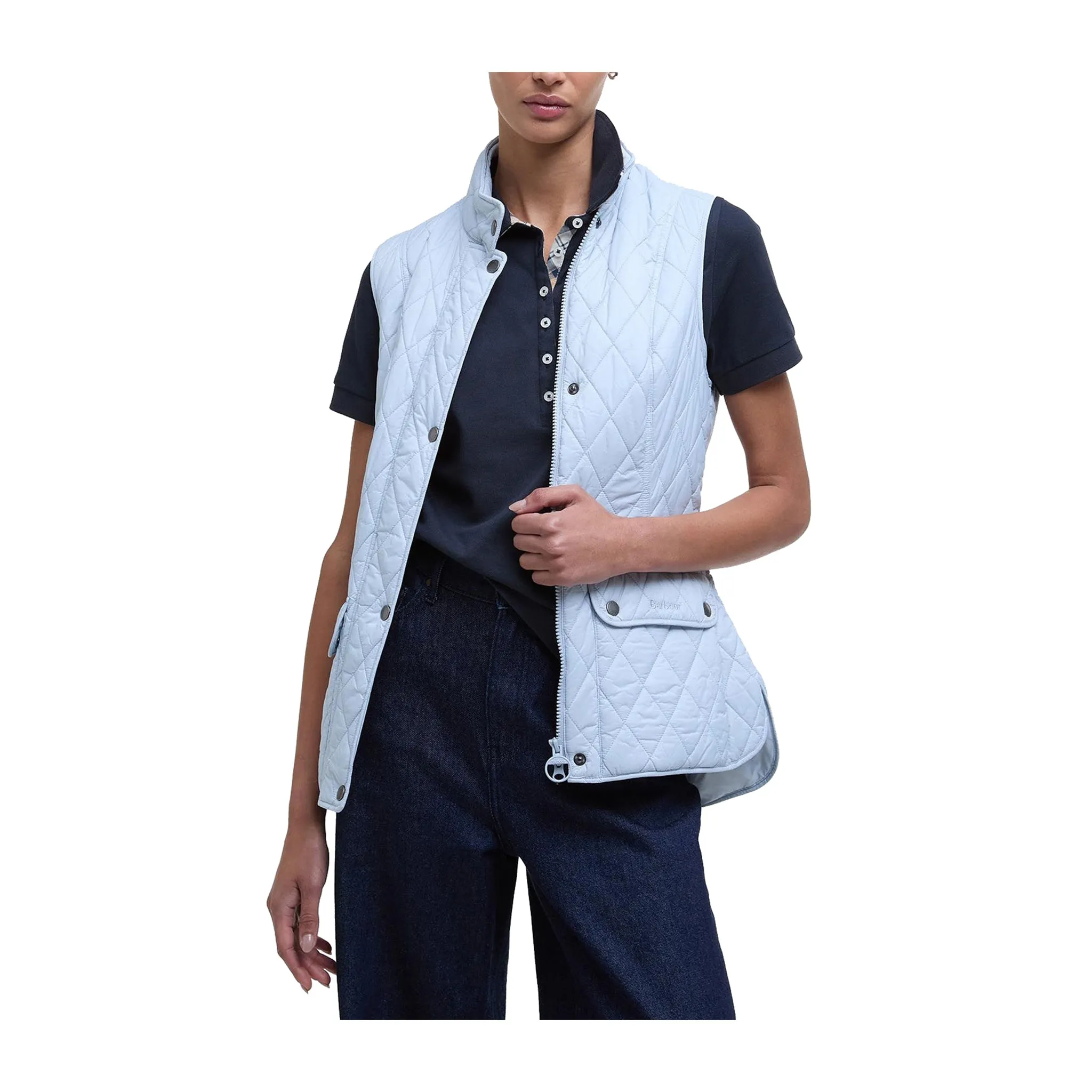 Gilet Donna trapuntato Otterbun Celeste