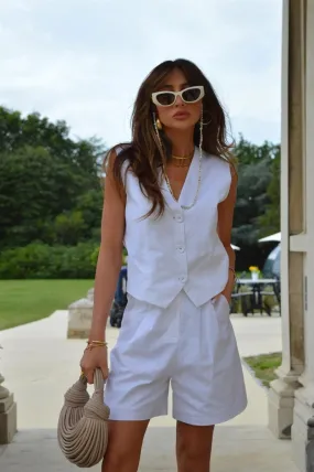 Glamorous donna Gilet GS0793 Bianco