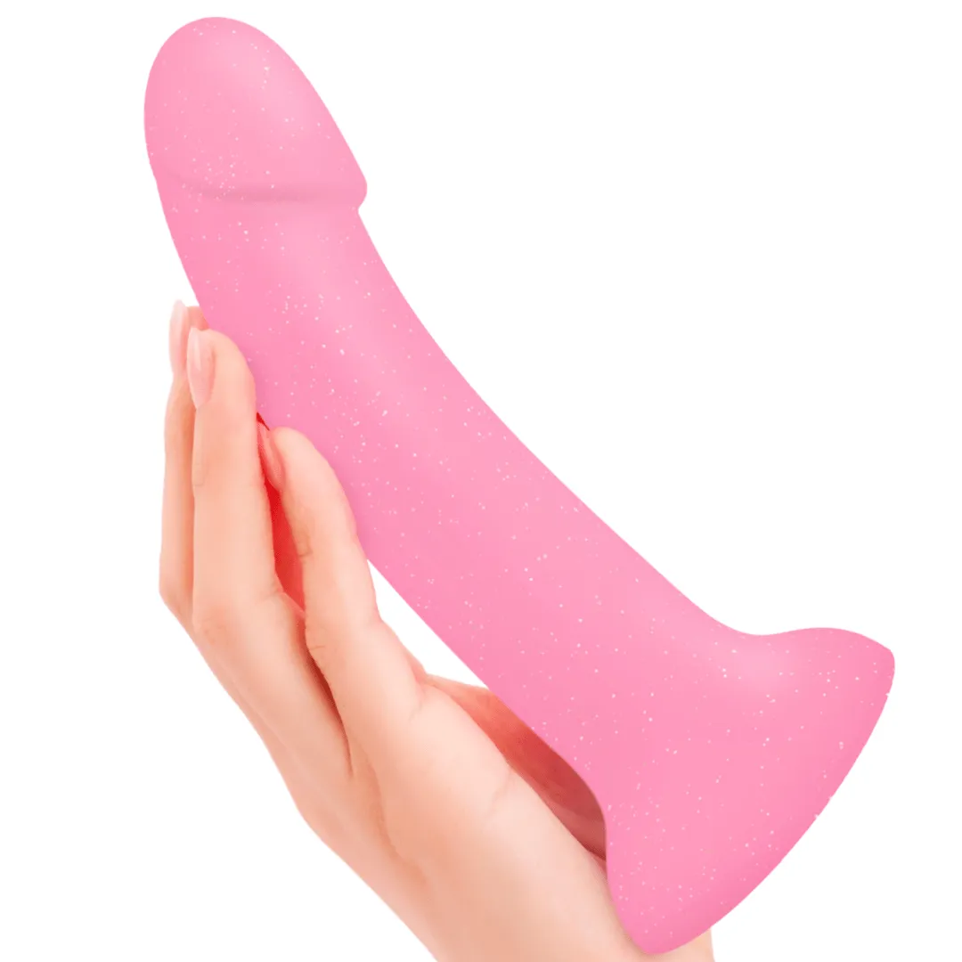 Glitzy Glow in the Dark Silicone Dildo