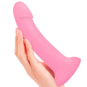 Glitzy Glow in the Dark Silicone Dildo