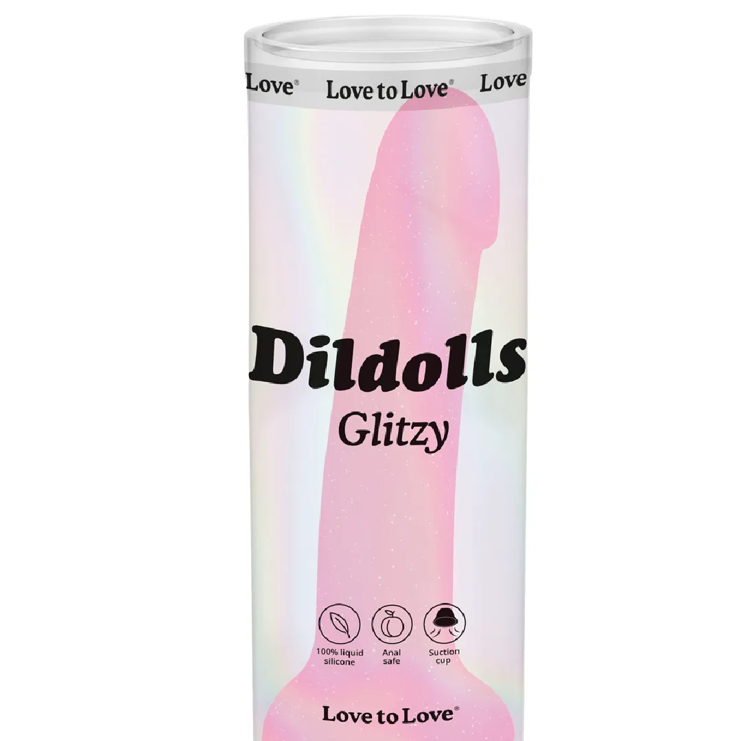 Glitzy Glow in the Dark Silicone Dildo