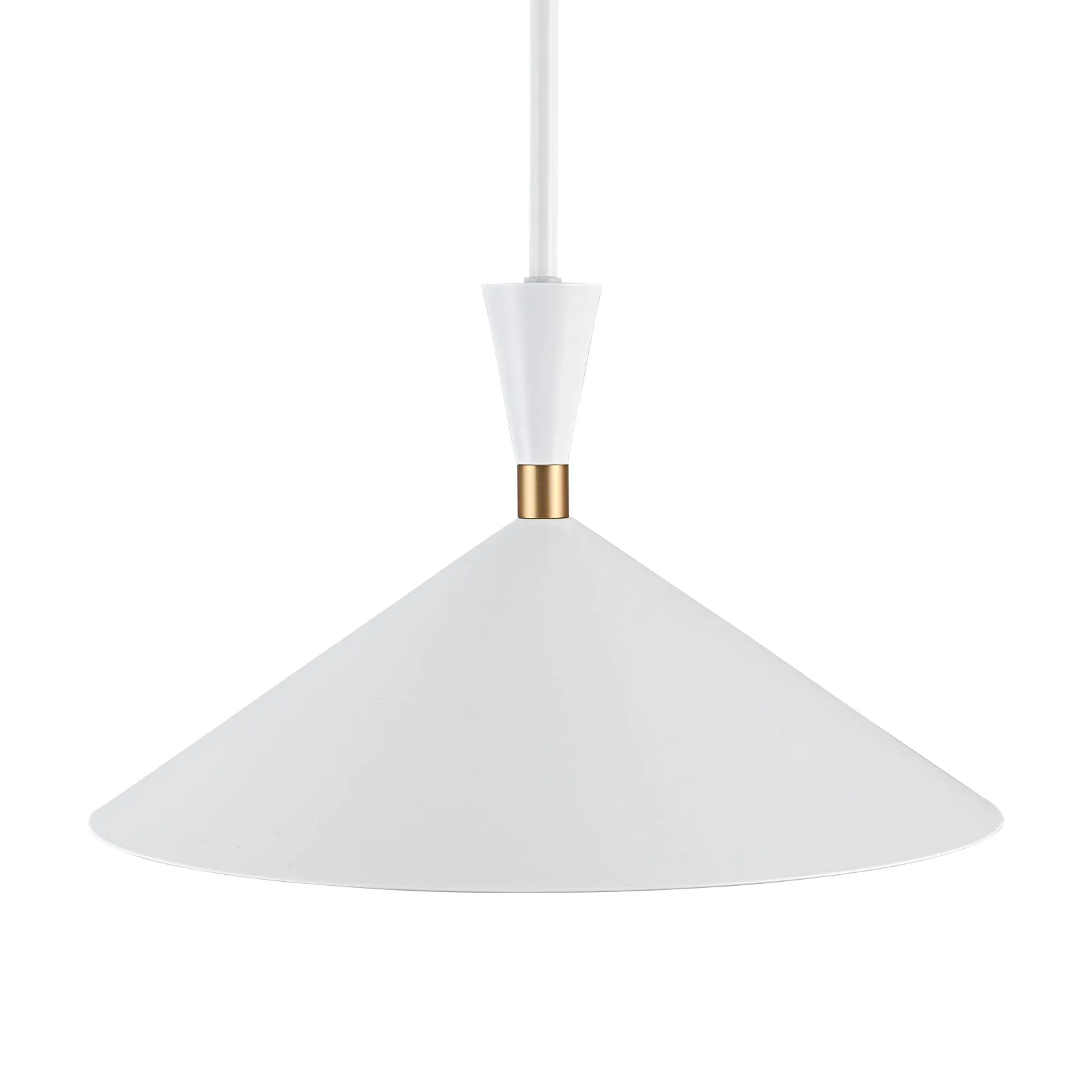 Glowlings 1-Light Modern 15"Wide Metal Cone Dome Pendant Light
