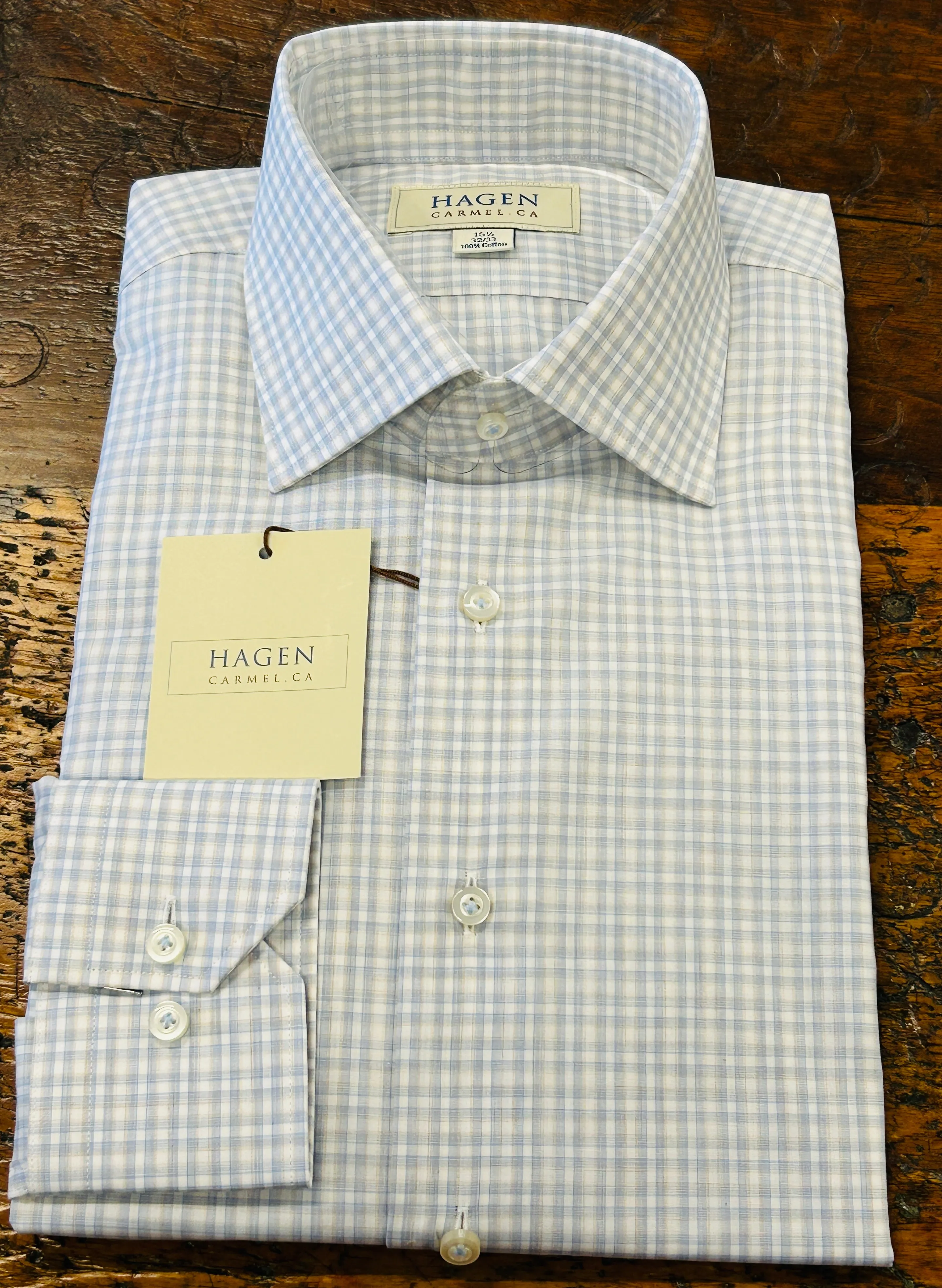 Graph Plaid Dress Shirt