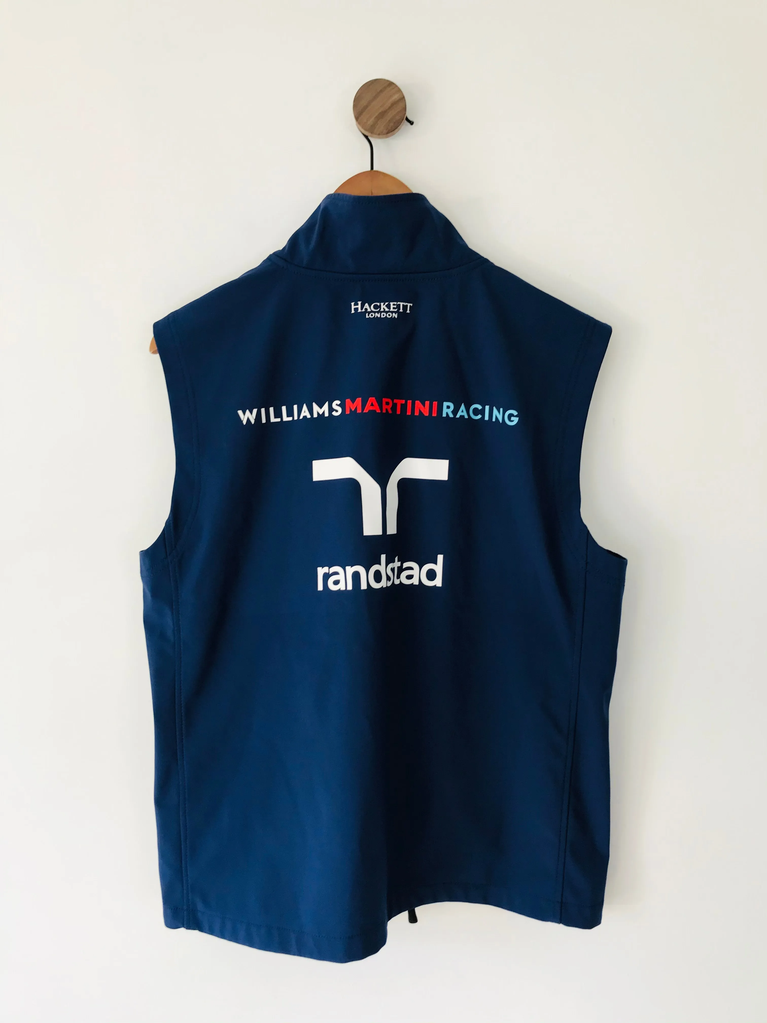 Hackett Men’s Williams Martini Racing Gilet Jacket | L | Blue White