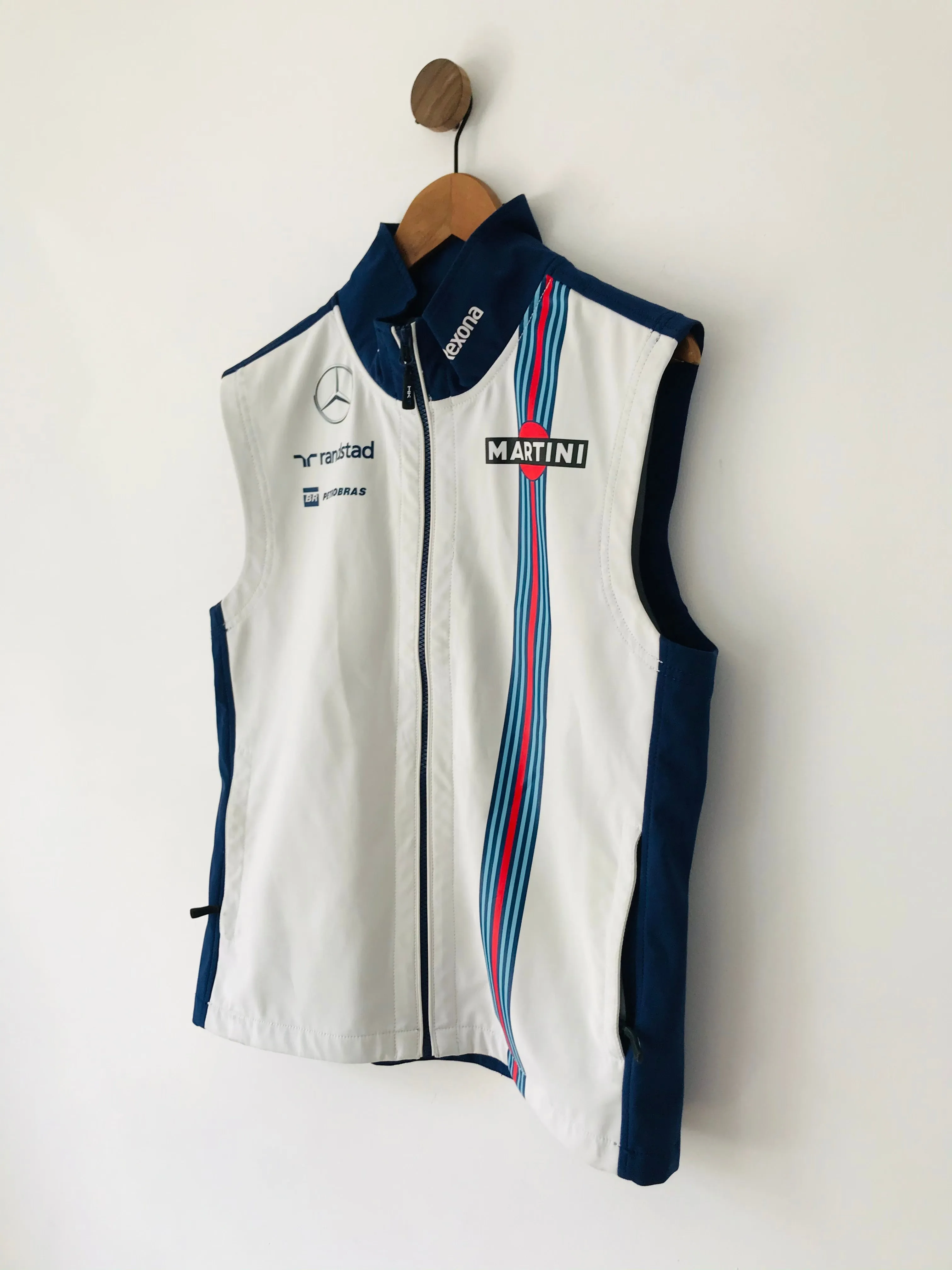 Hackett Men’s Williams Martini Racing Gilet Jacket | L | Blue White