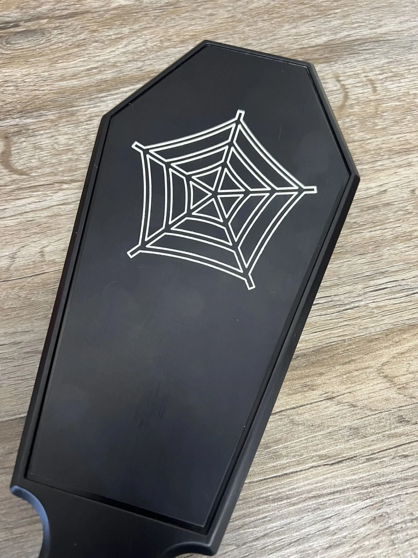Halloween Exclusive Vlad's Revenge Coffin Shaped Black Anodized Spanking Paddle