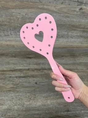 Harley's Heart Spanking Paddle in Aluminum