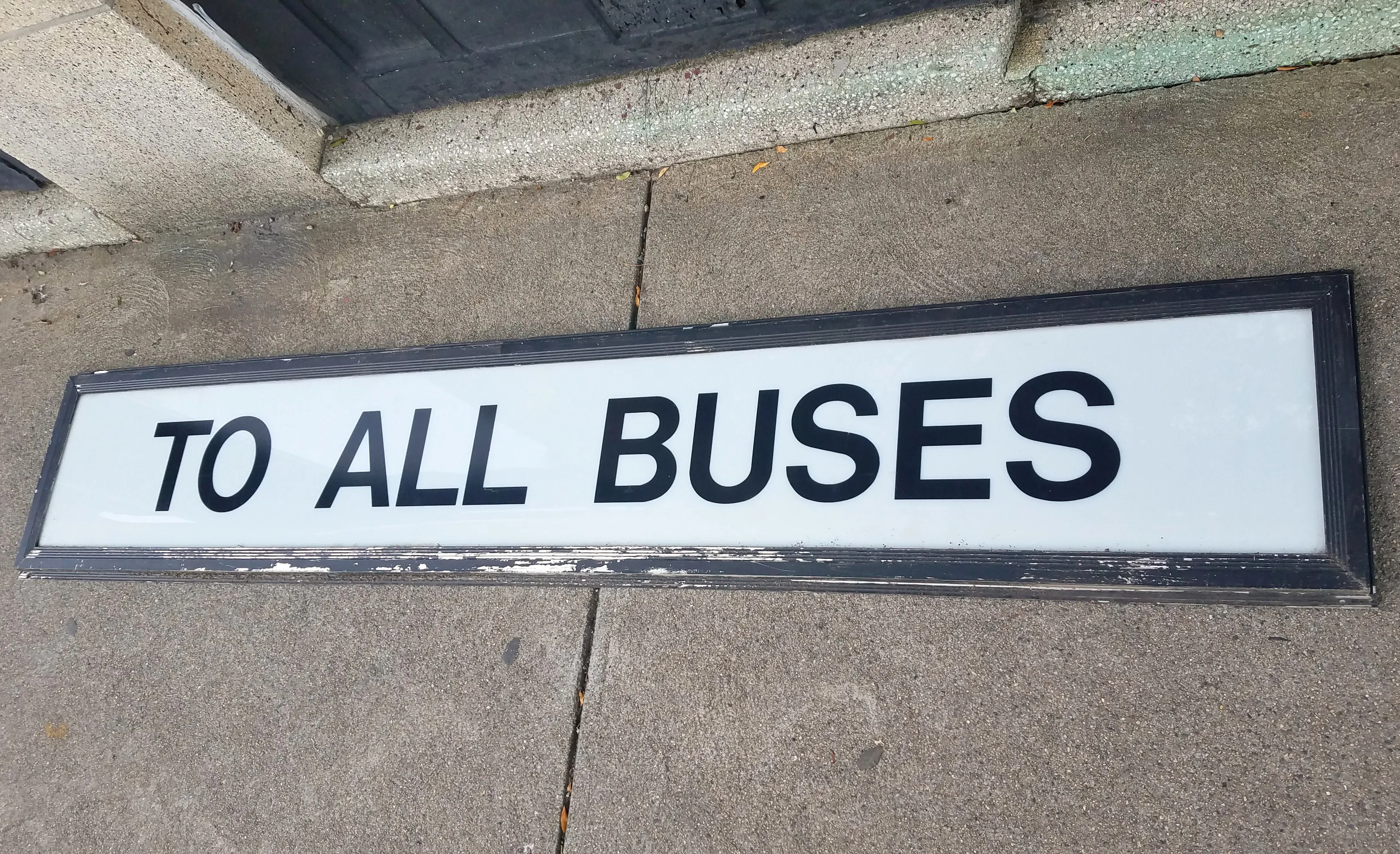 Harvard Station Overhead Sign: TO ALL BUSES - 50% OFF SALE!