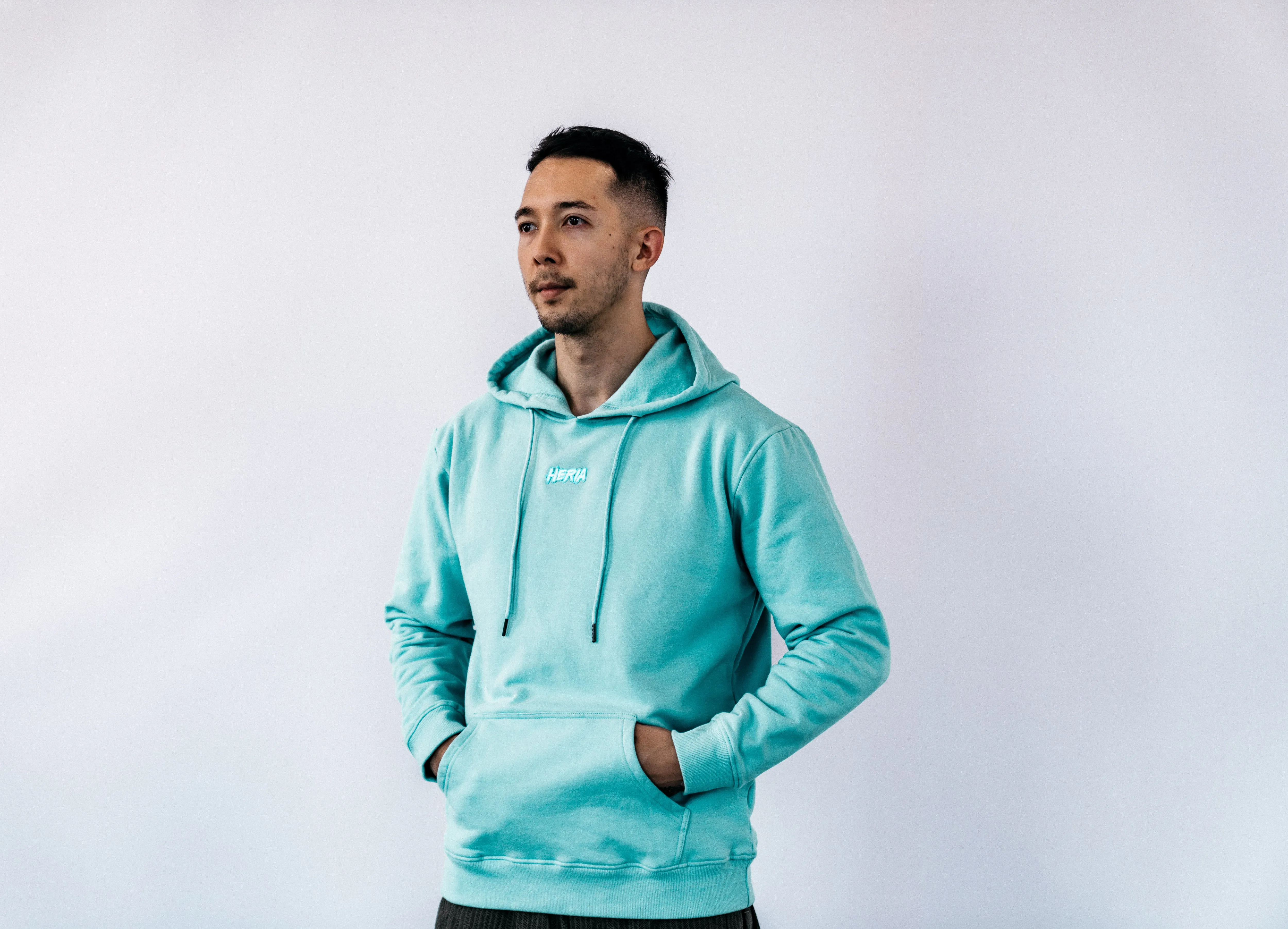 Heria Patch Hoodie - Blue