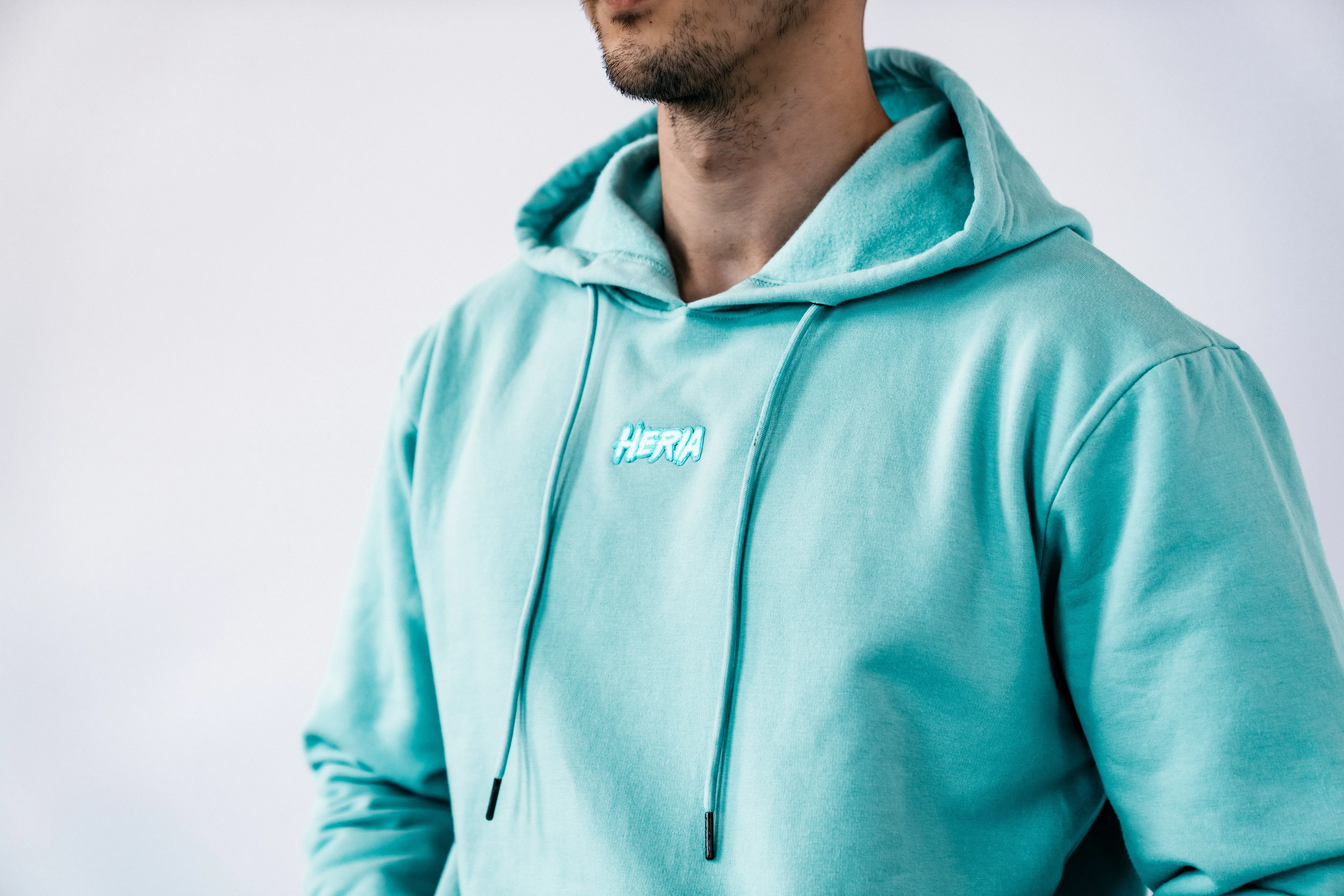 Heria Patch Hoodie - Blue