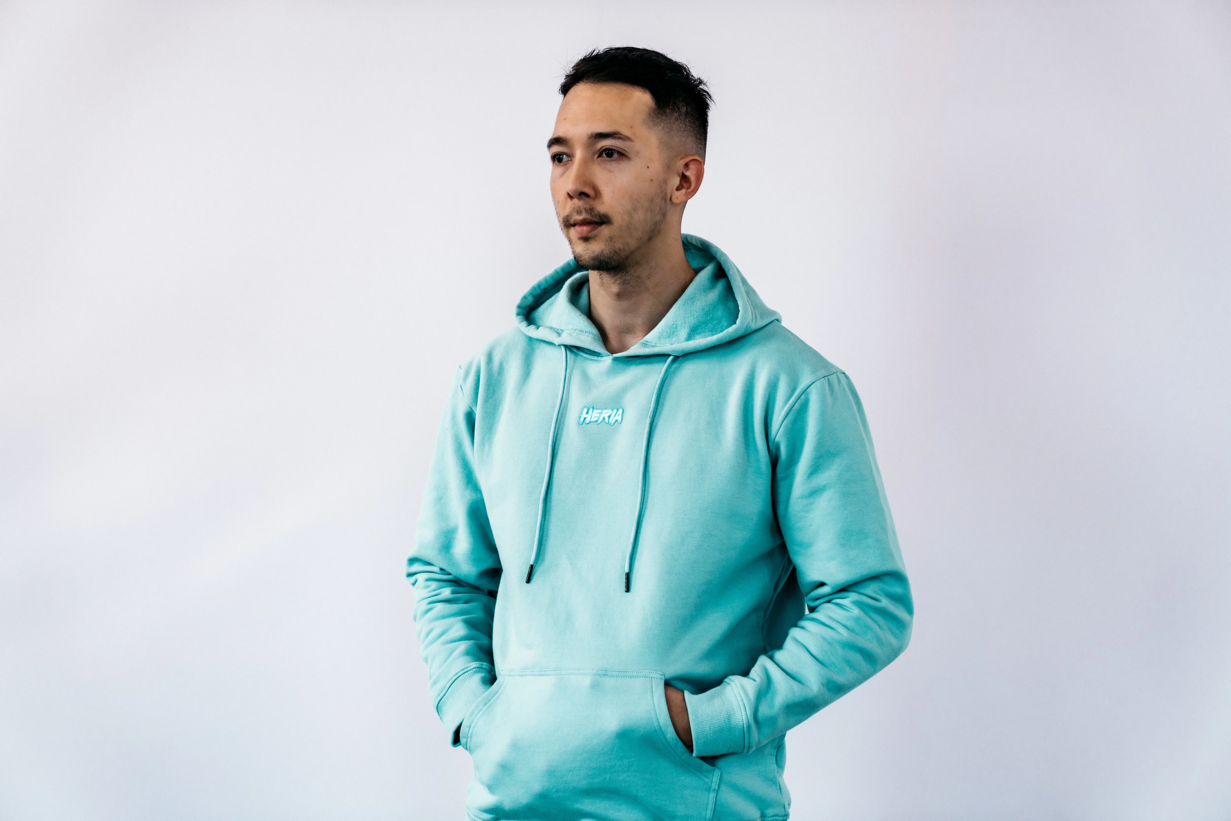 Heria Patch Hoodie - Blue