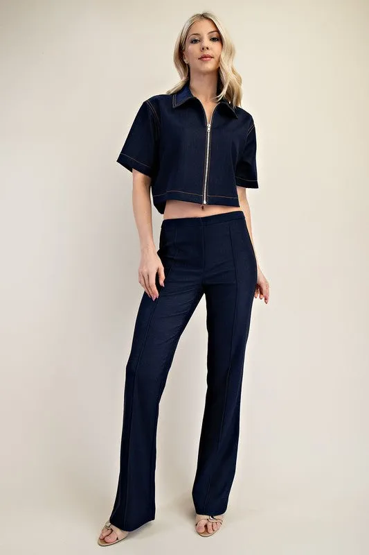 High Waist Flared Pants
