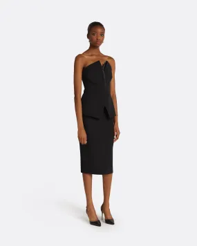 Hokoku Black Pencil Skirt