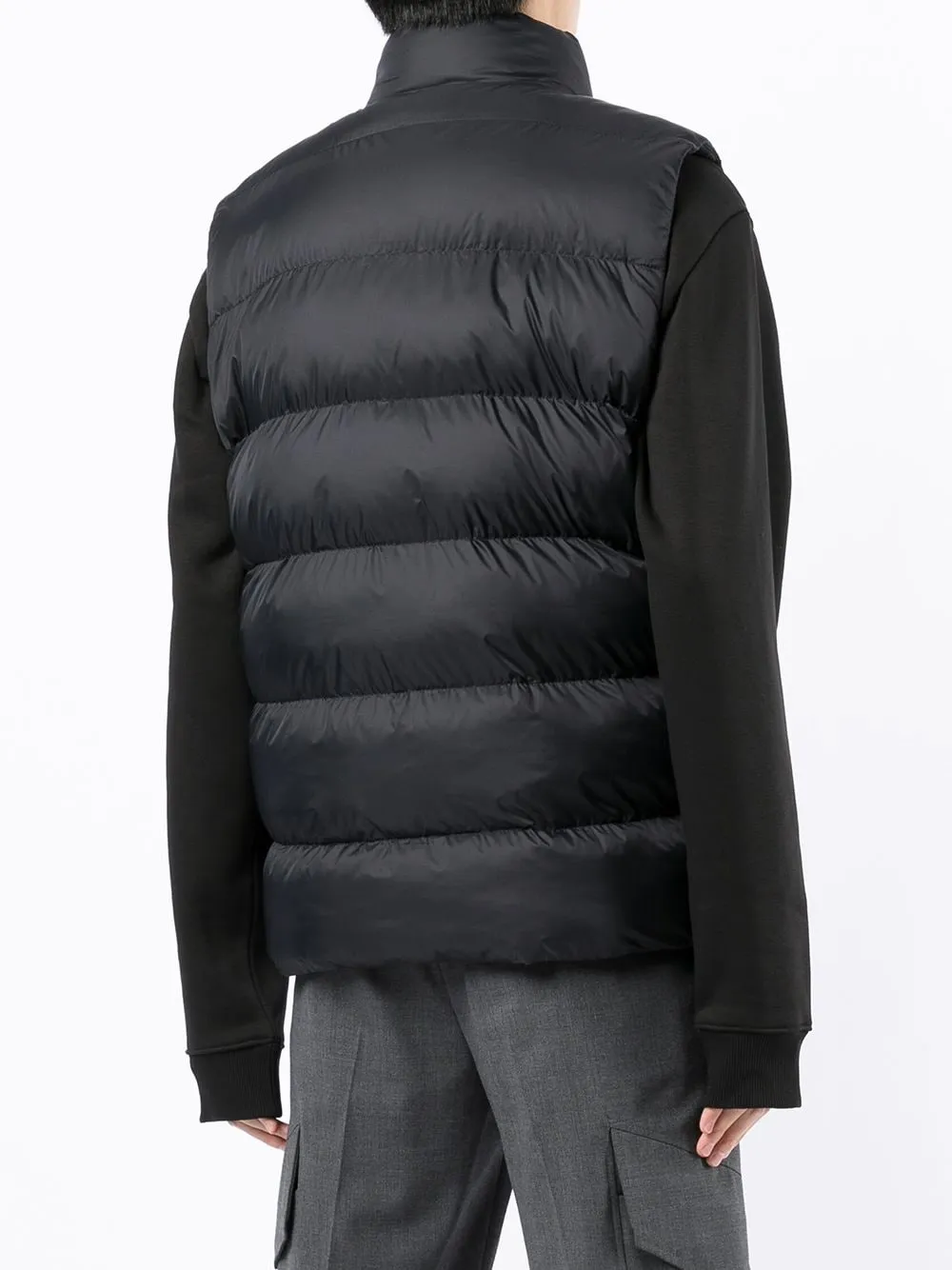 HUGO Logo Puffer Gilet Black