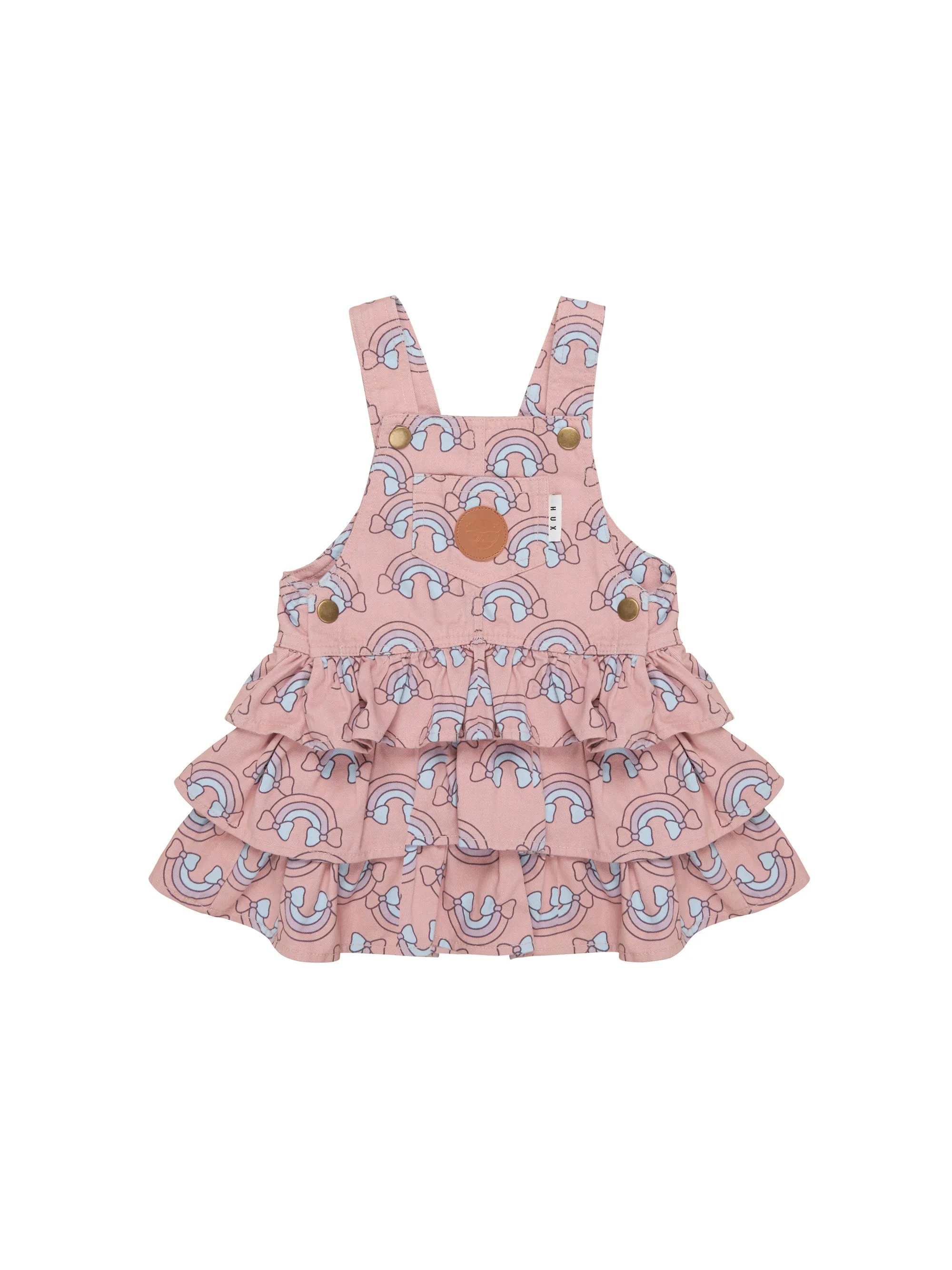 Huxbaby Rainbow Overall Frill Dress