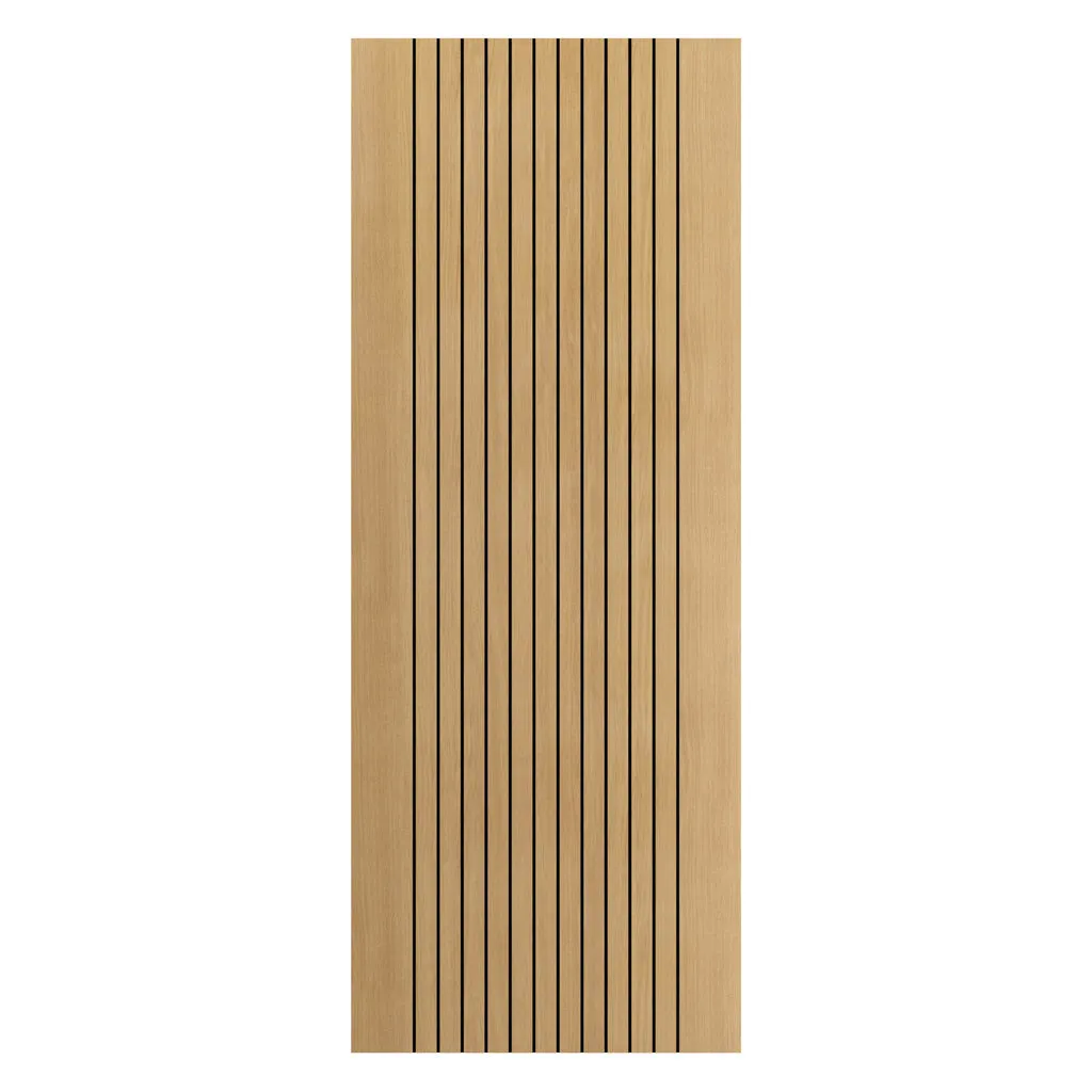 J B Kind Laminates Aria Oak Coloured Fire Internal Door - 1/2 Hour Fire Rated - Prefinished