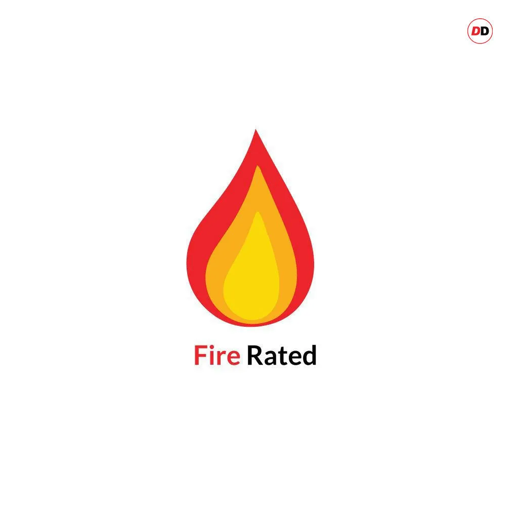 J B Kind Laminates Aria Oak Coloured Fire Internal Door - 1/2 Hour Fire Rated - Prefinished