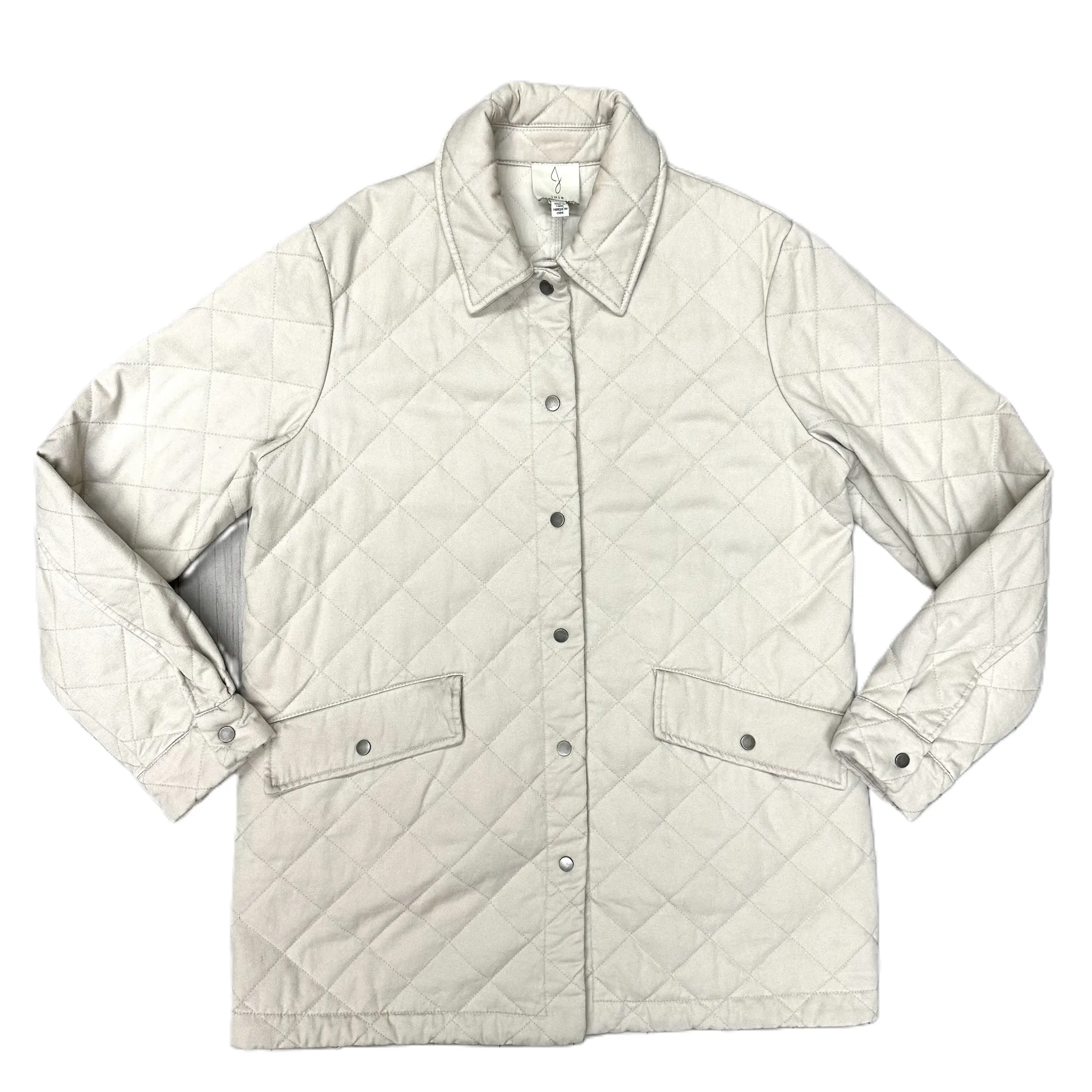 Jacket Puffer & Quilted By Joie In Grey, Size: M