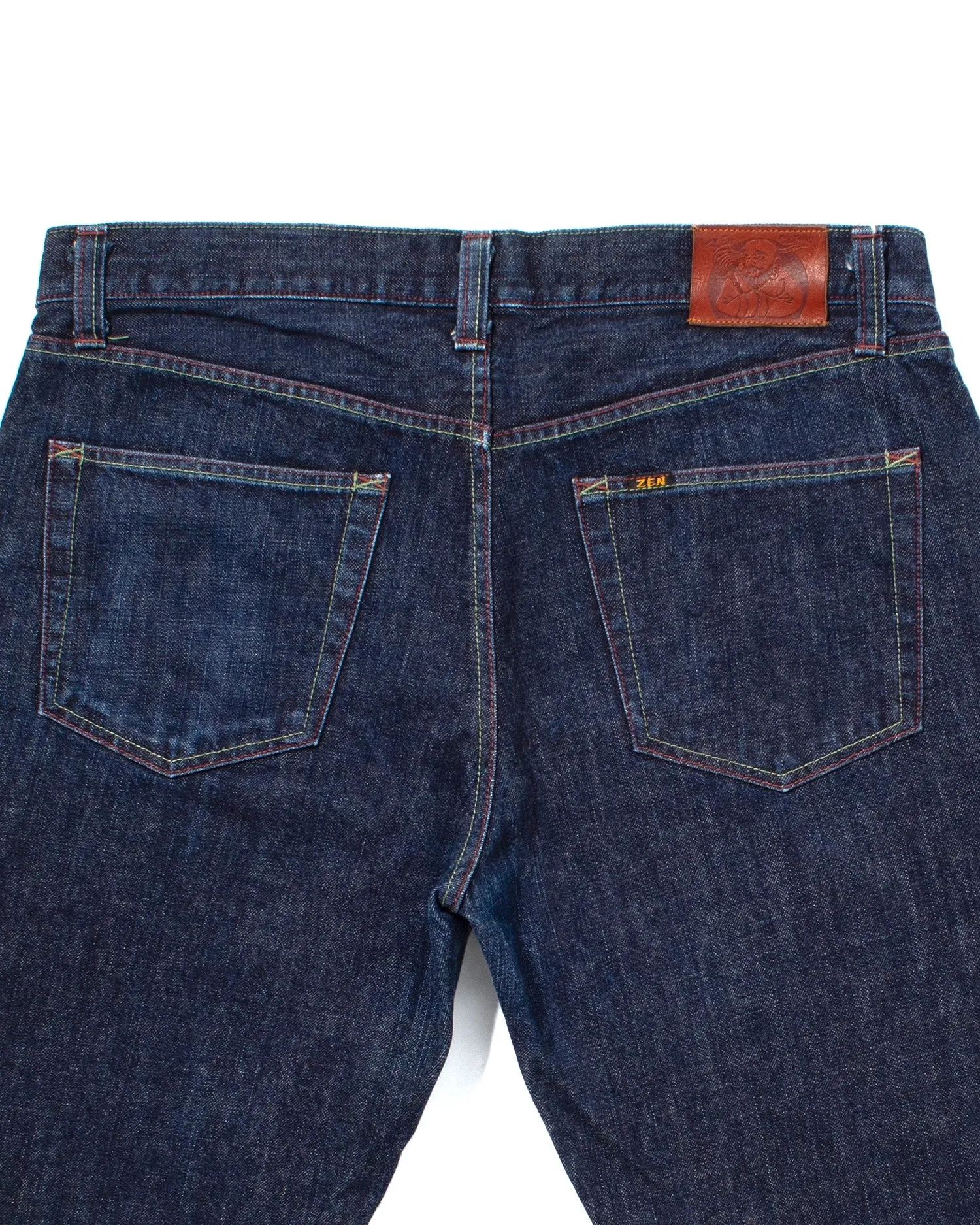Japanese Repro Denim Jeans, Zen Clothing, Hand Painted - 36