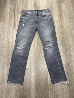 Jeans Skinny By Mother Jeans In Grey Denim, Size: 2