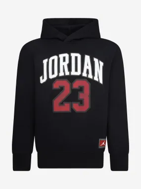Jordan Kids 23 HBR Fleece Hoodie in Black