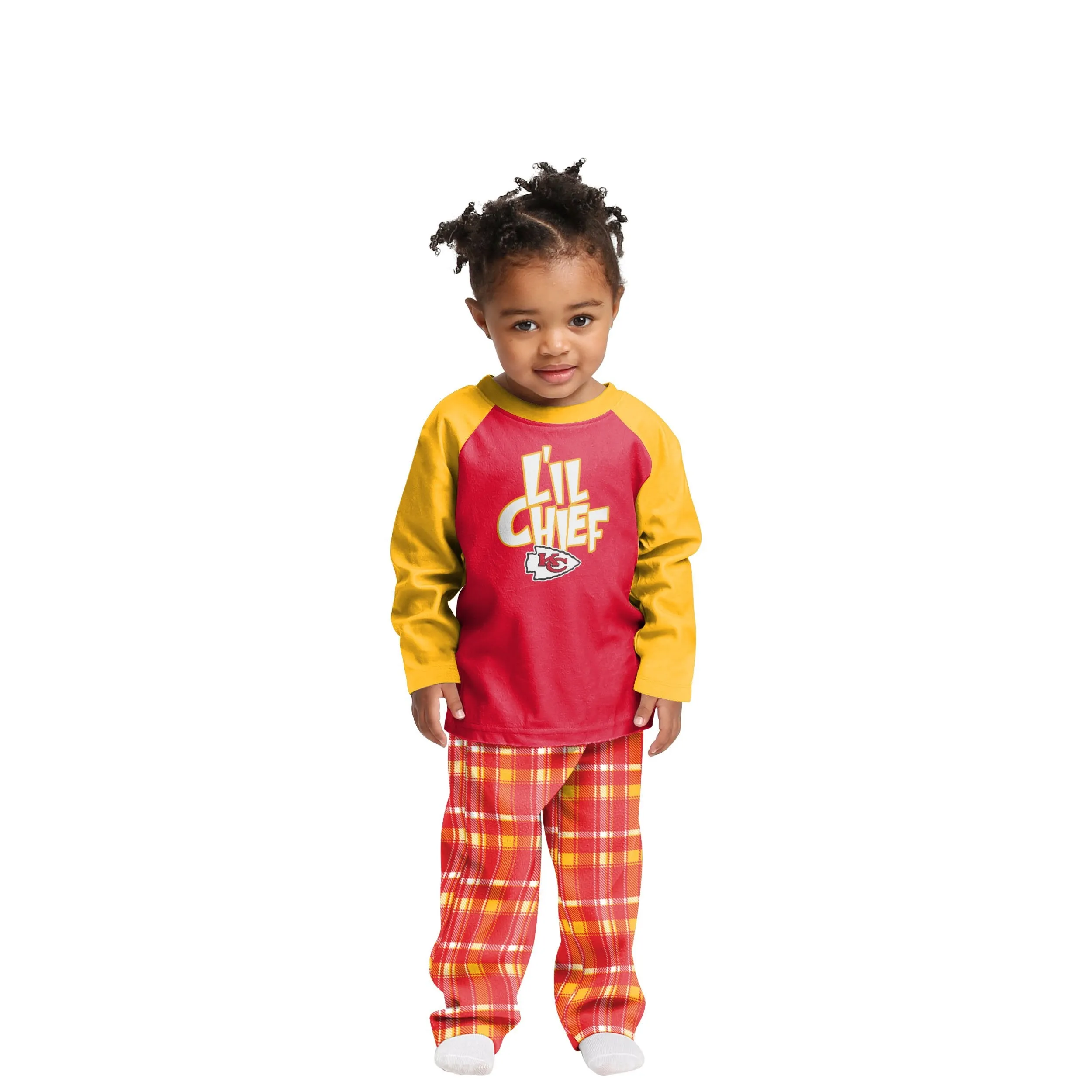 Kansas City Chiefs NFL Plaid Family Holiday Pajamas