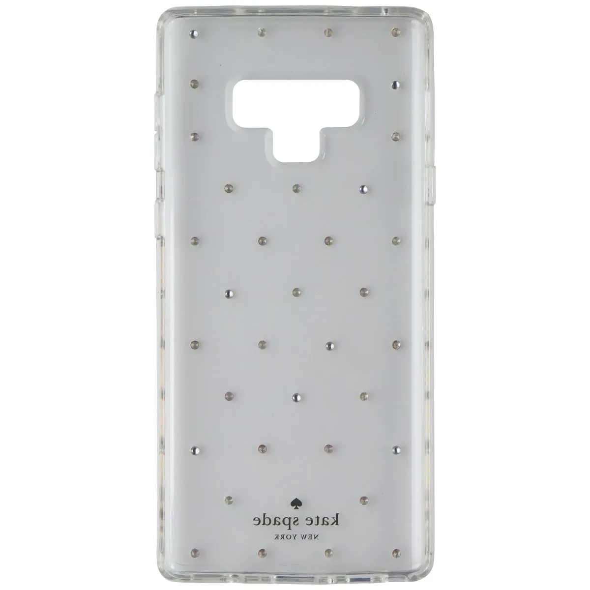 Kate Spade Hardshell Case for Samsung Galaxy Note9 - Clear with Pin Dot Gems