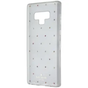 Kate Spade Hardshell Case for Samsung Galaxy Note9 - Clear with Pin Dot Gems