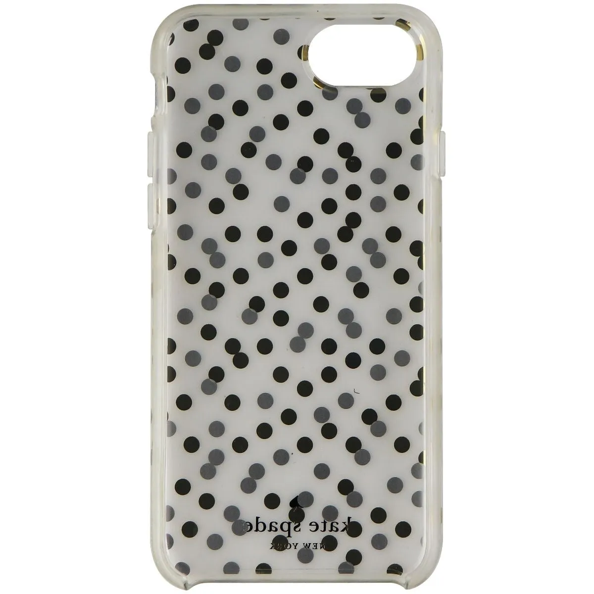 Kate Spade New York Hardshell Case for Apple iPhone 7 8 - Clear/Silver Gold Dots