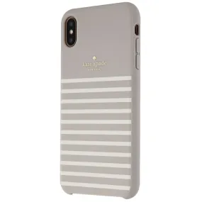 Kate Spade Soft Touch Case for iPhone XS Max - Feeder Stripe Clocktower/Cream