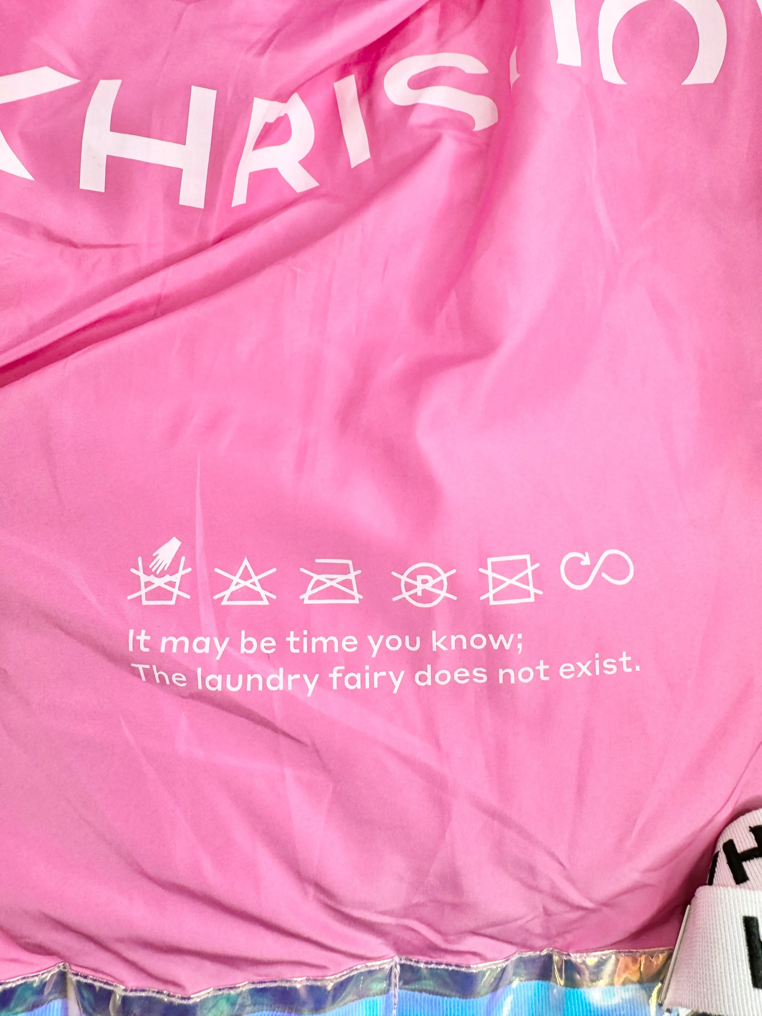 Khrisjoy Fairy Pink Holographic Puffer Jacket - AU10